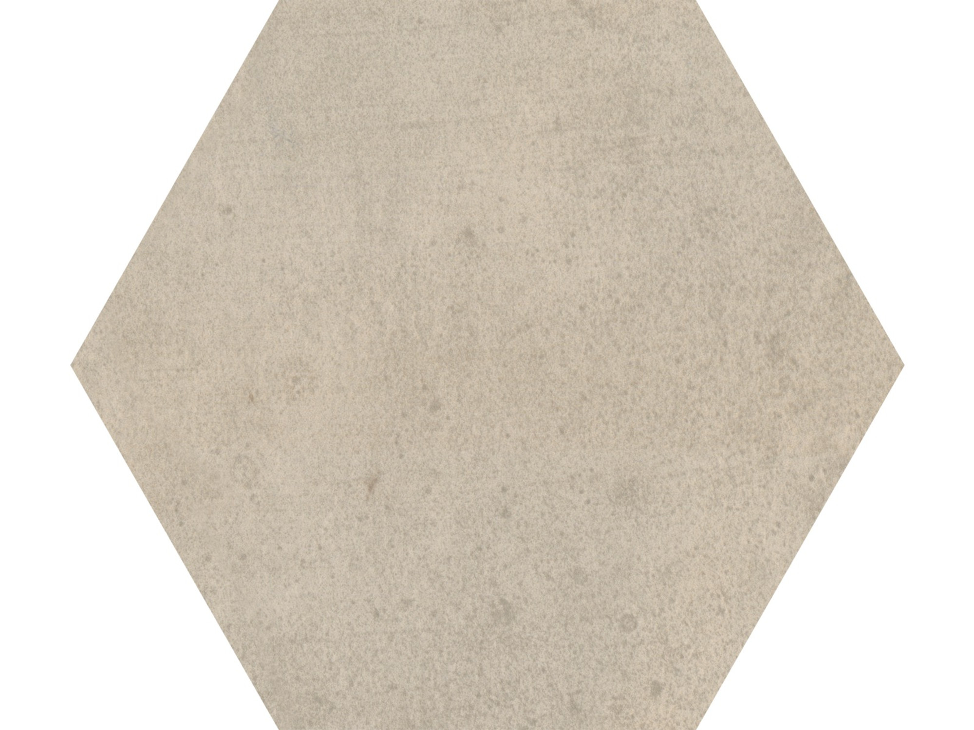 Hexagon Matte Cream Floor Tile