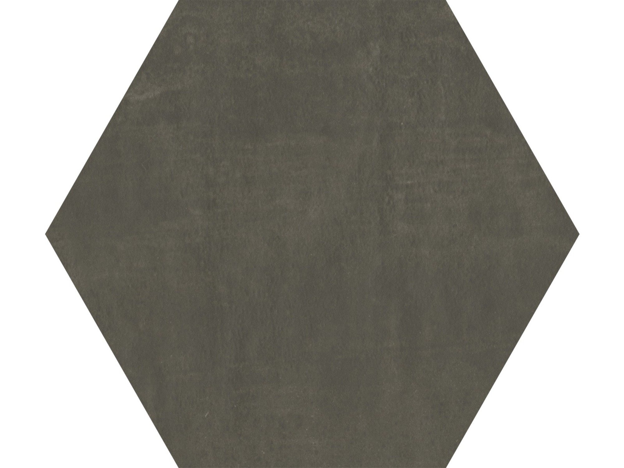 Hexagon Matte Black Floor Tile