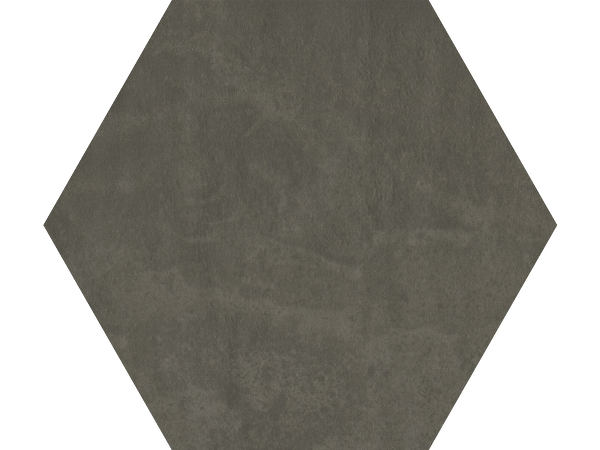 Hexagon Matte Black Floor Tile