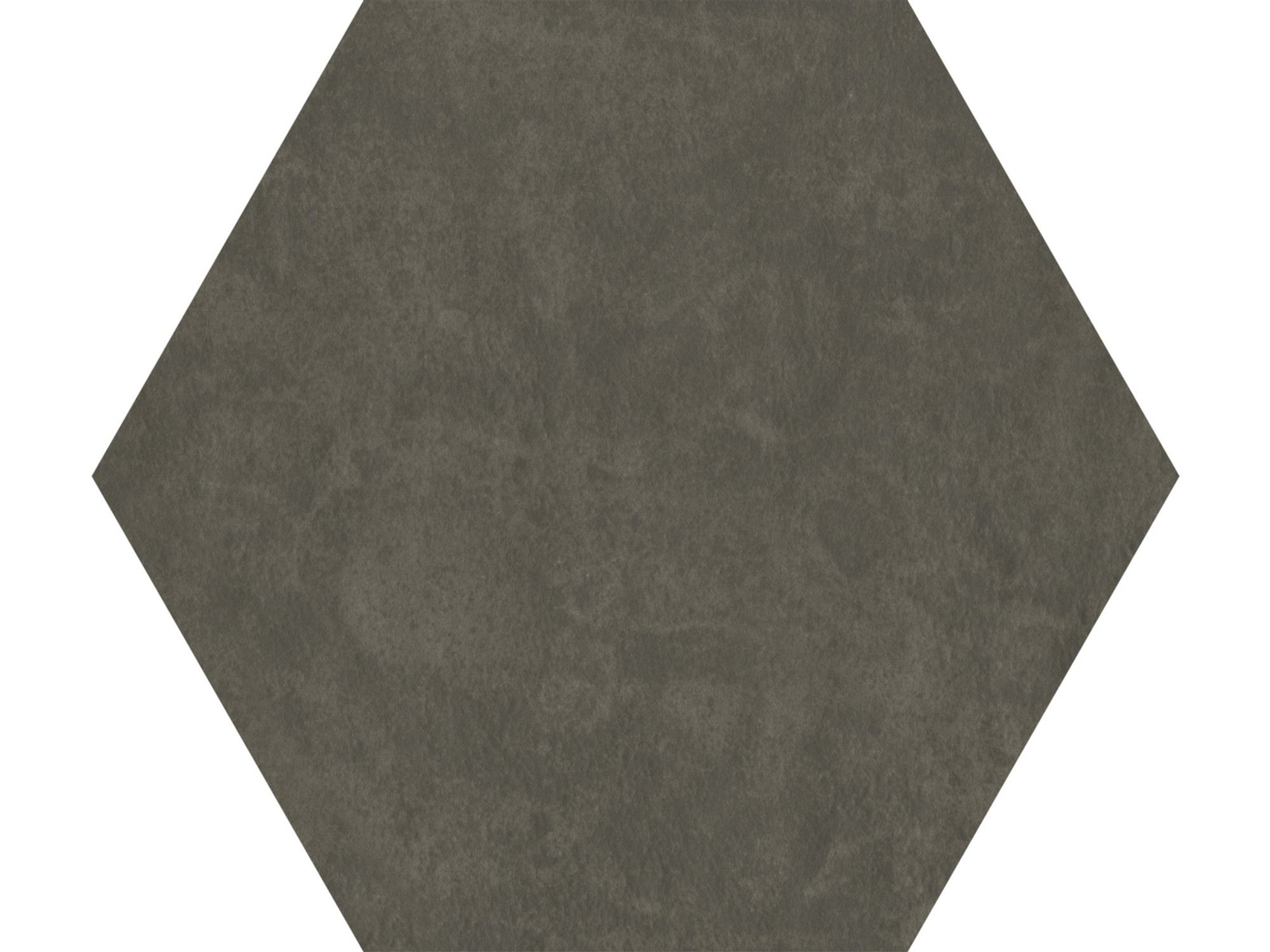 Hexagon Matte Black Floor Tile