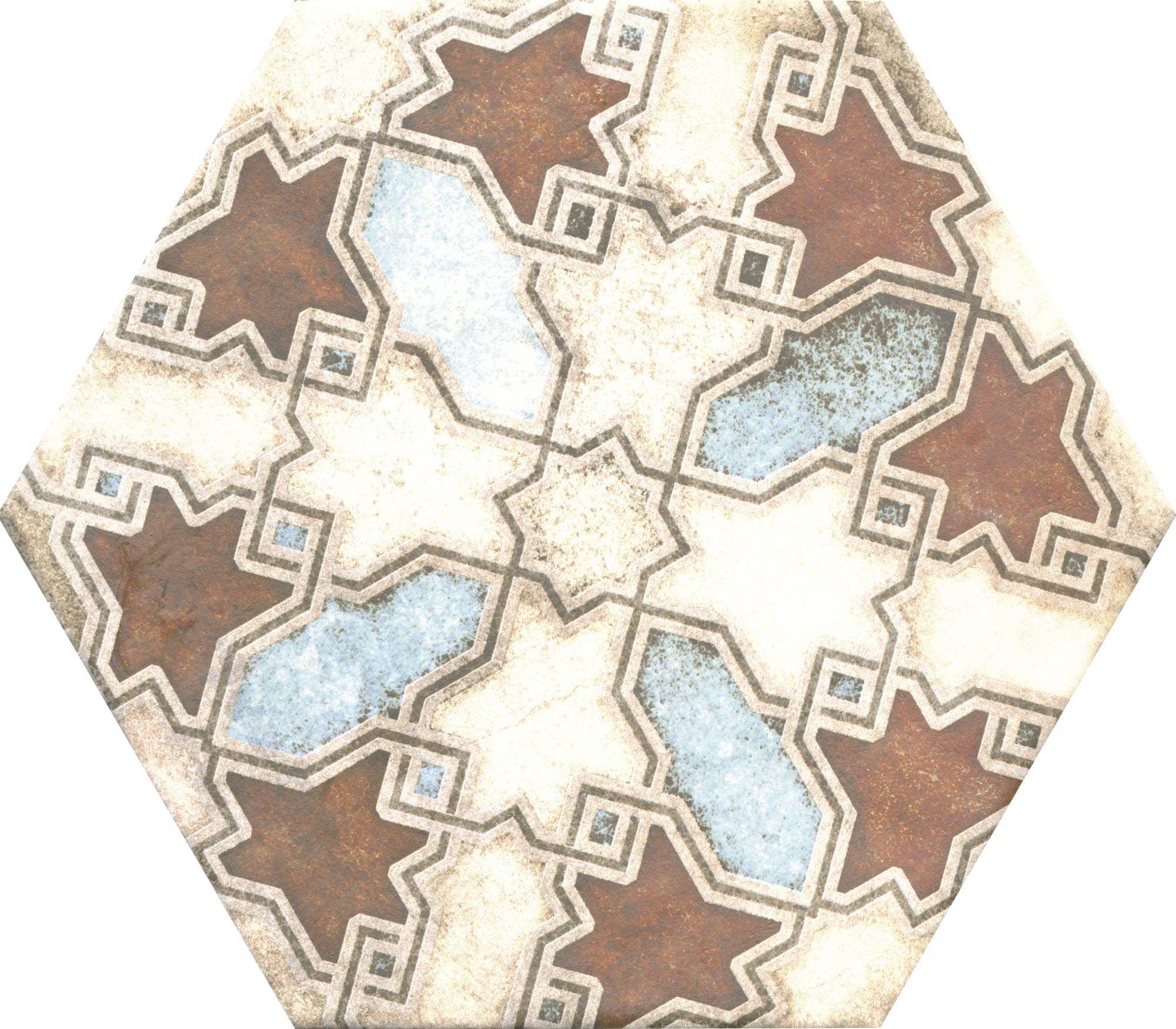 Hexagon Mat Heritage Dekor