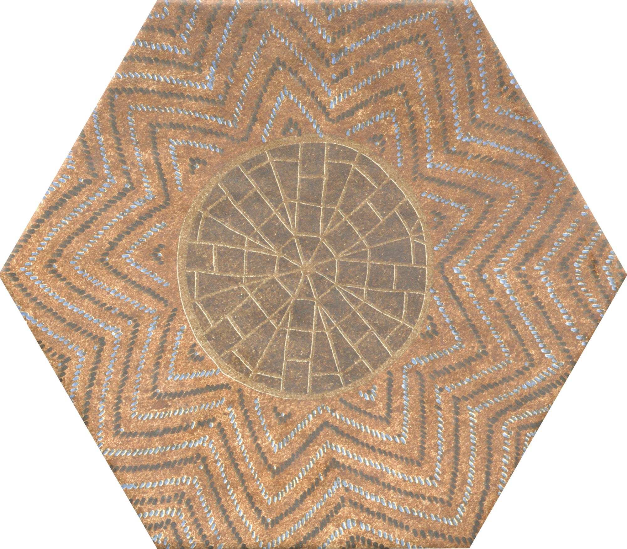 Hexagon Mat Heritage Dekor