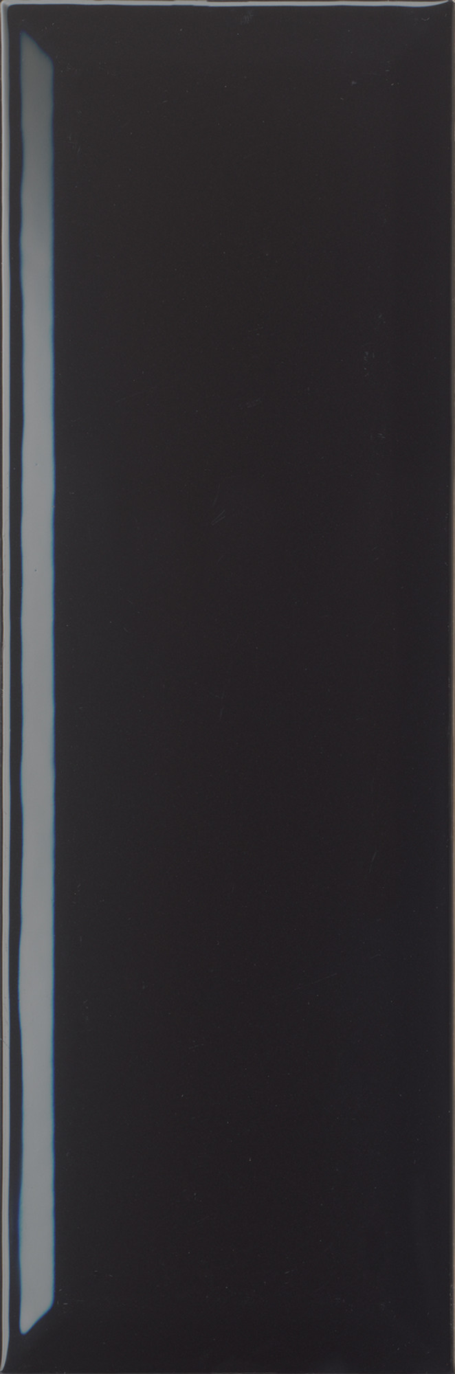 Miniatile Glossy Black Avenue Wall Tile