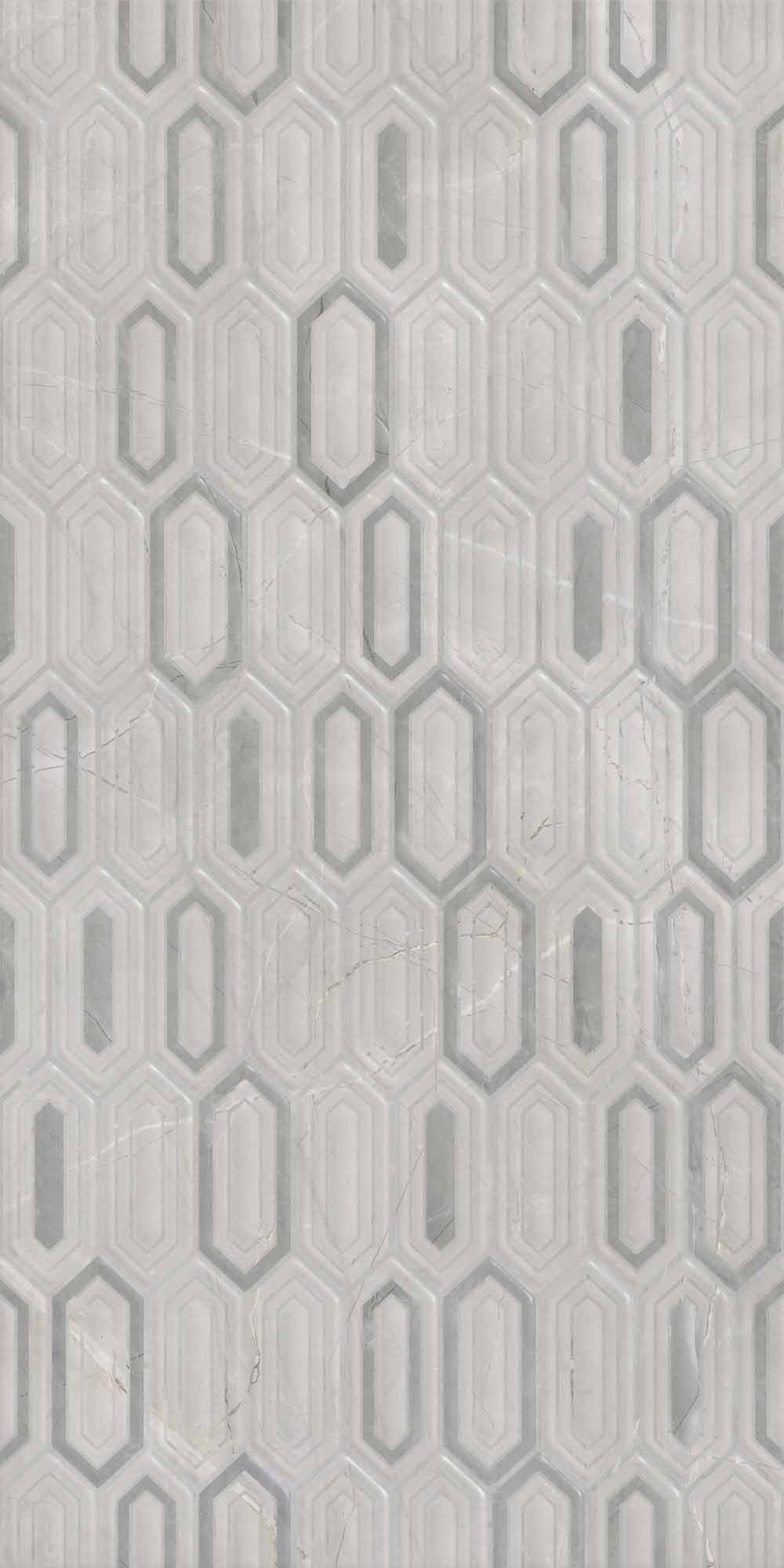Luna Glossy Bone Grey Mix Decor