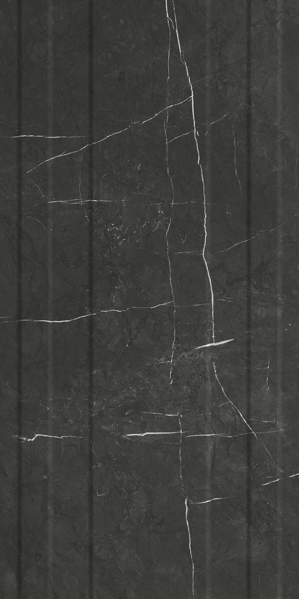 Sandra Glossy Black Çizgili Decor