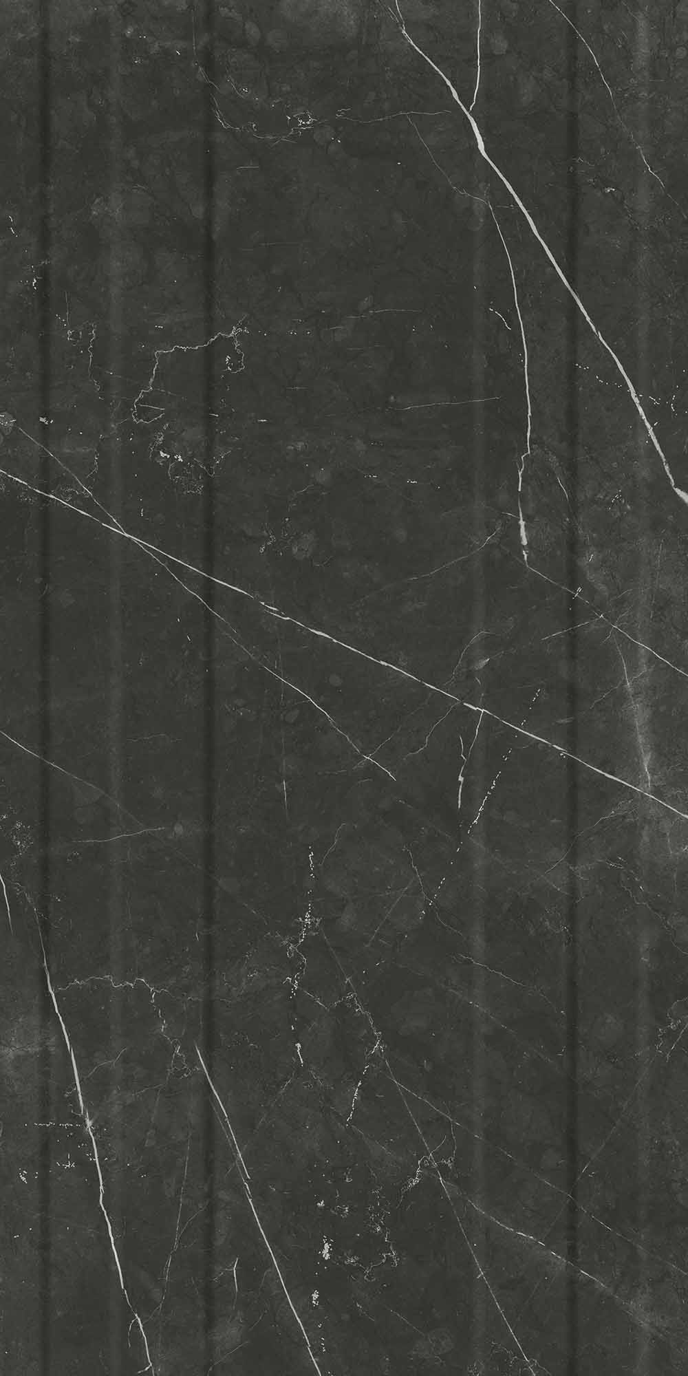 Sandra Glossy Black Çizgili Decor