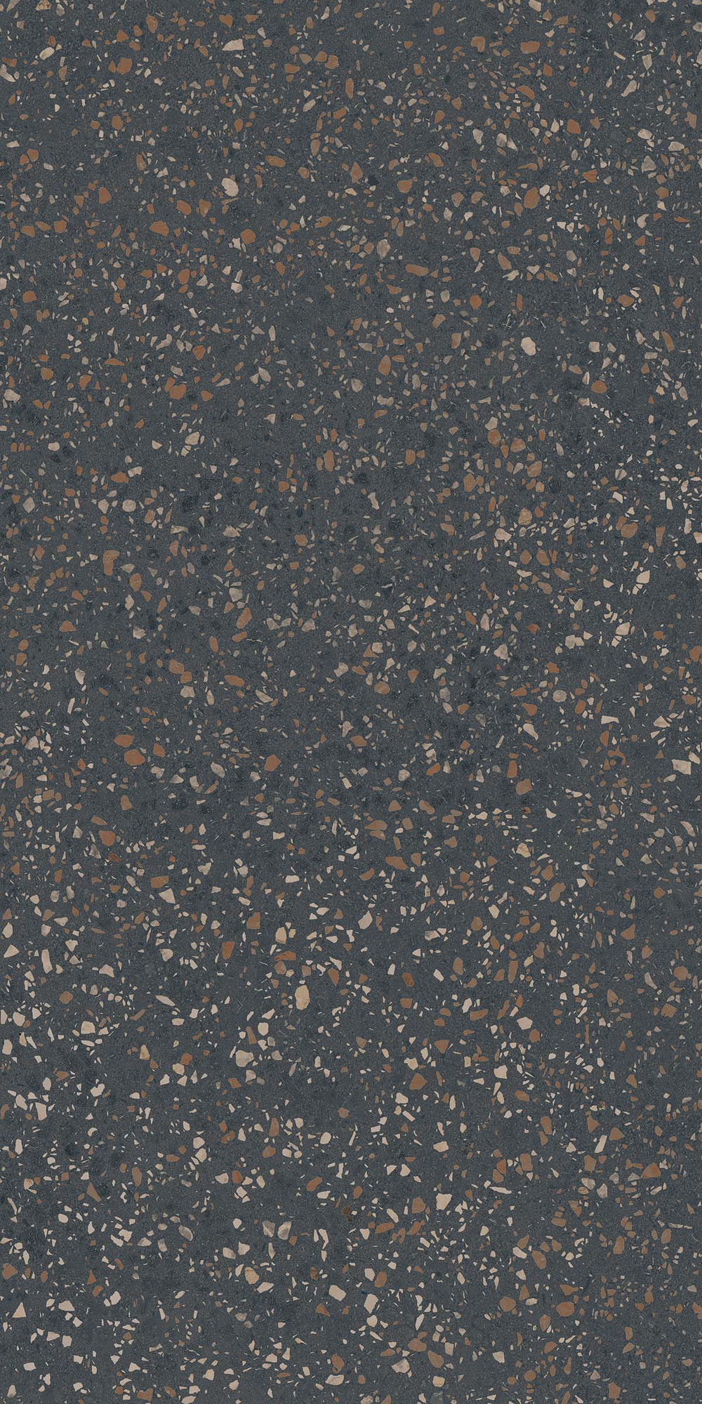 Terrazzo Matte Black Multicolor Porcelain Tile