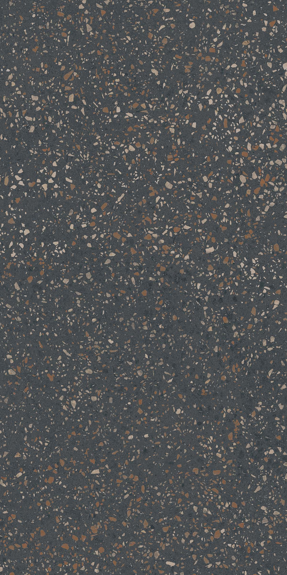 Terrazzo Matte Black Multicolor Porcelain Tile