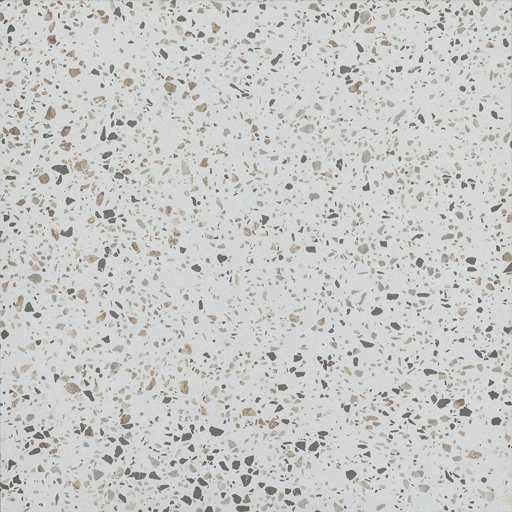 Terrazzo Mat Beyaz Multicolor Porselen Karo