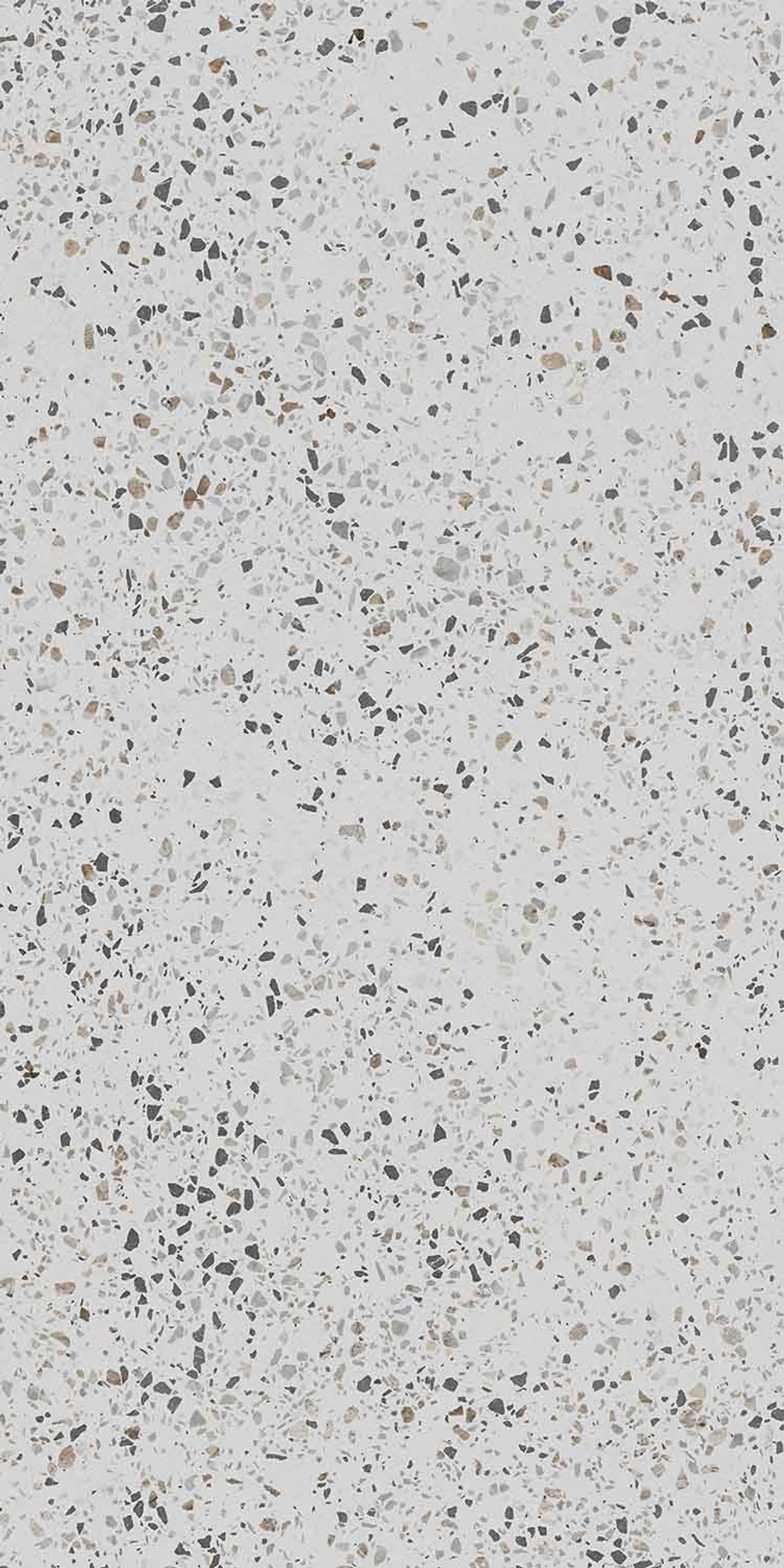Terrazzo Parlak Beyaz Multicolor Porselen Karo