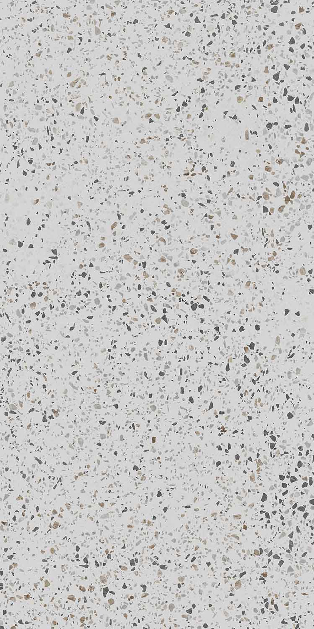 Terrazzo Parlak Beyaz Multicolor Porselen Karo