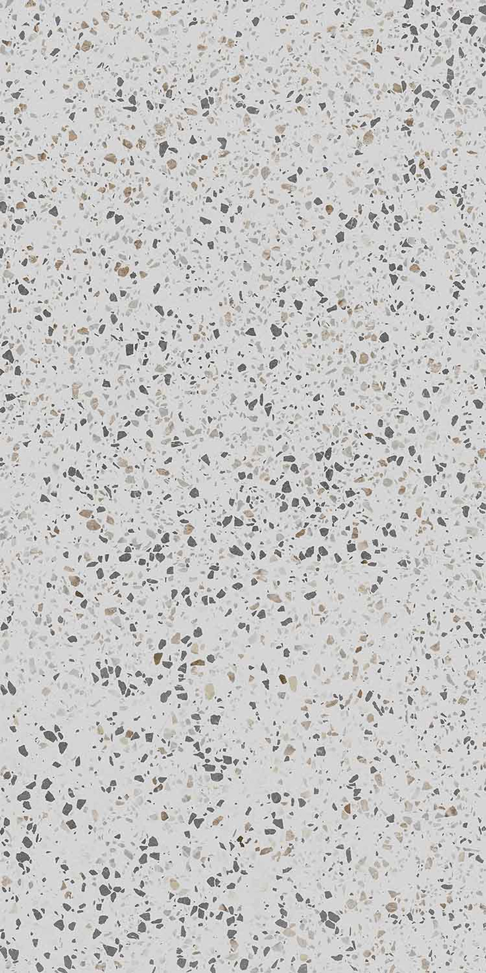Terrazzo Parlak Beyaz Multicolor Porselen Karo