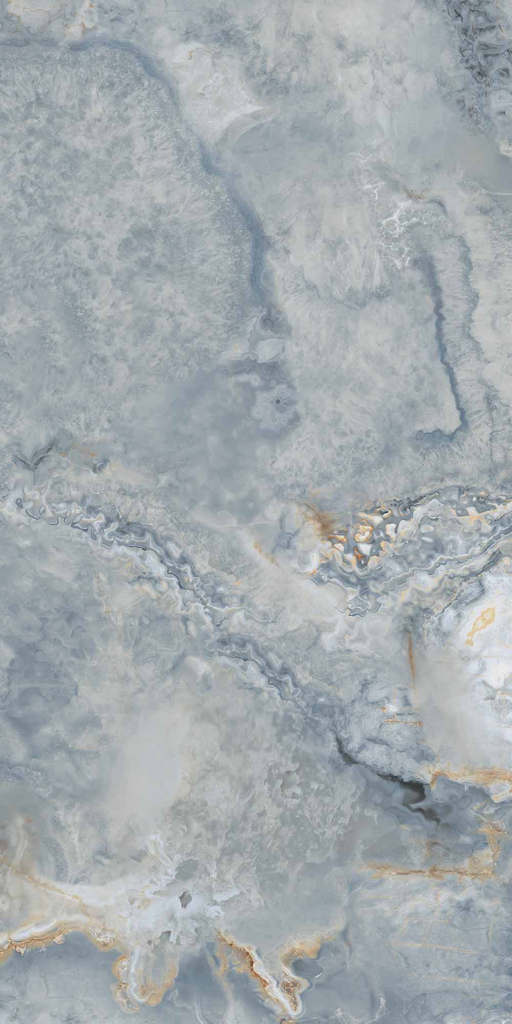 Onxy Agate Parlak Mavi Porselen Karo