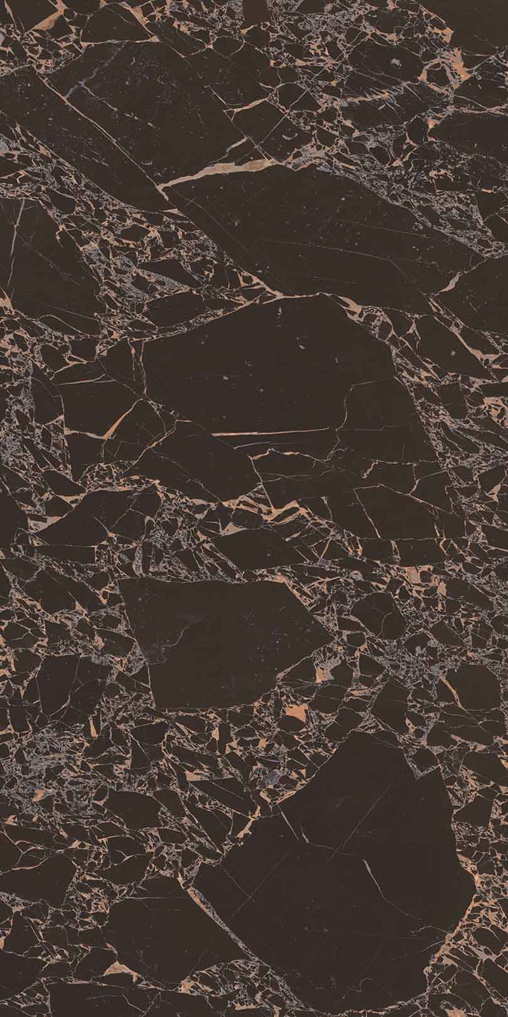Royal Marbles Polished Black Portoro Porcelain Tile