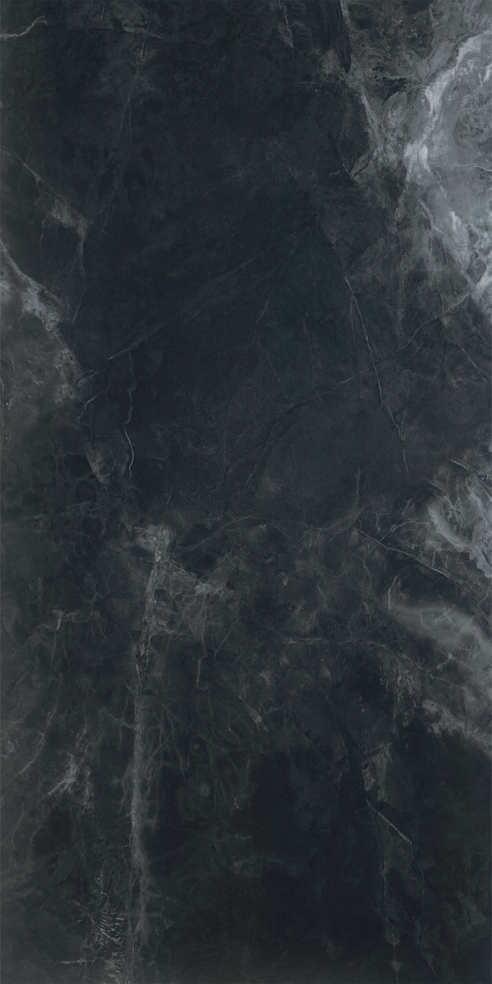 Royal Marbles Polished Black Cloud Porcelain Tile