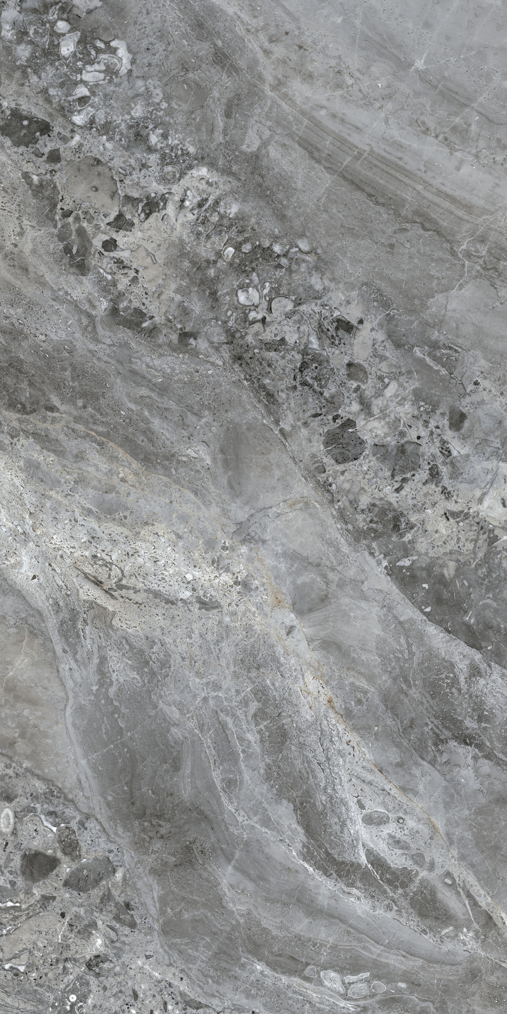 Nairobi Marble Polished Grey Porcelain Tile 60x120