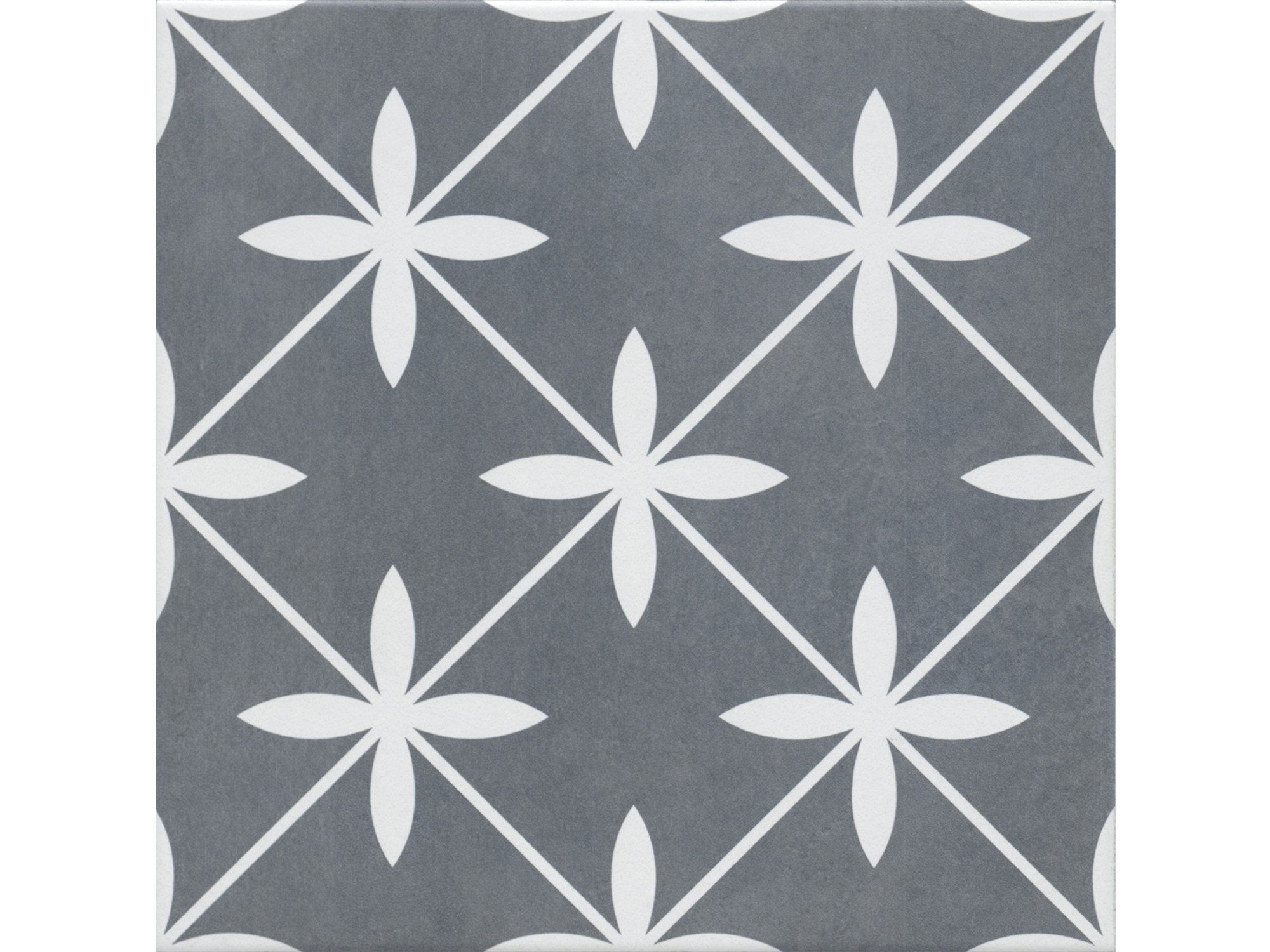 Ornament Mat Koyu Gri Multi Sırlı Granit