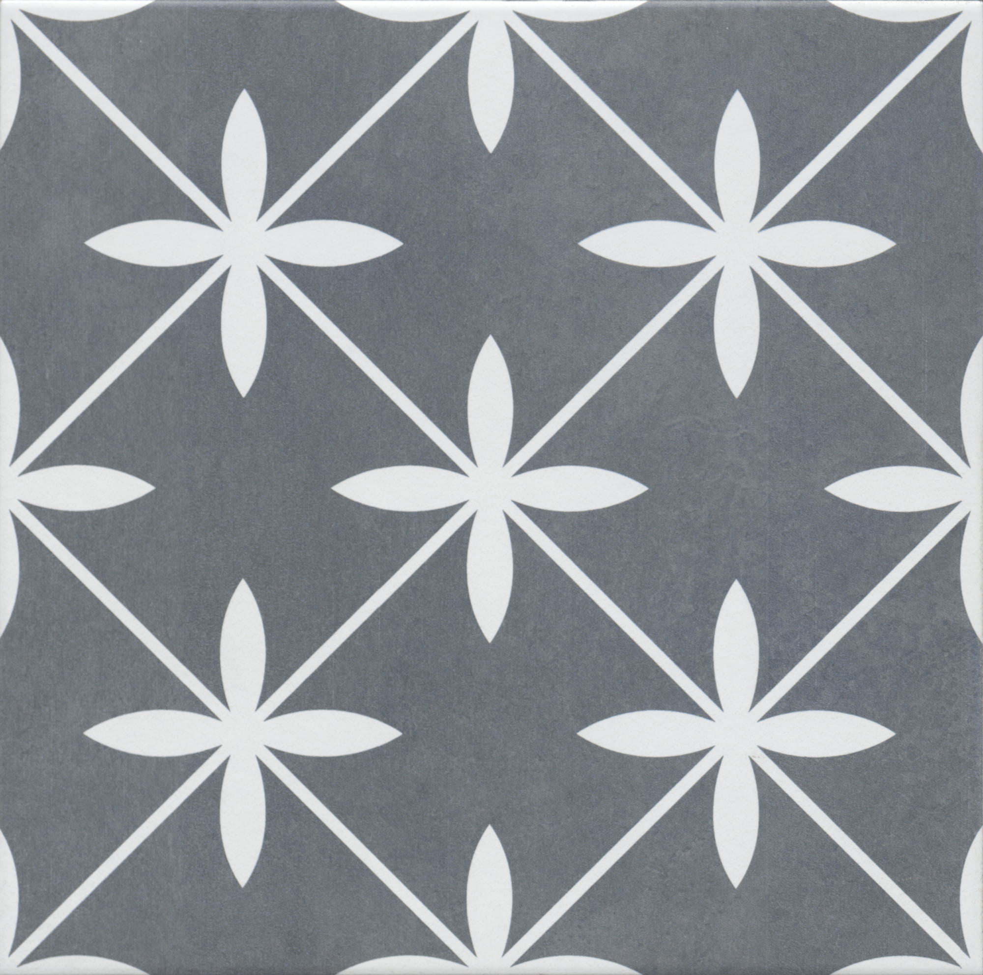 Ornament Mat Koyu Gri Multi Sırlı Granit