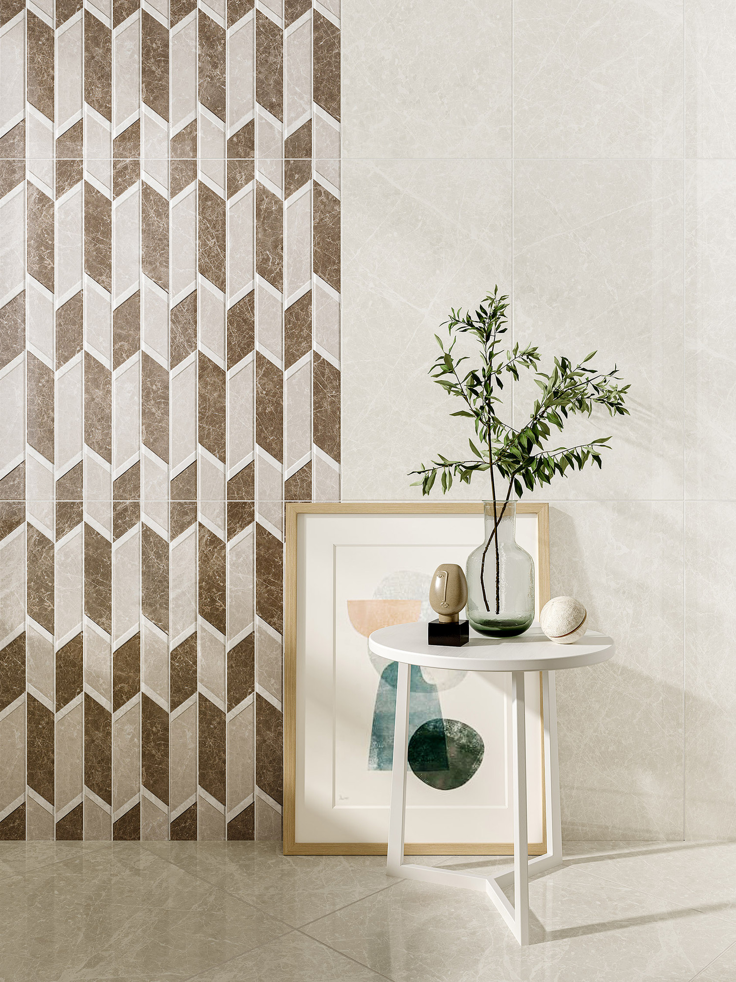 Adore Polished White Floor Tile