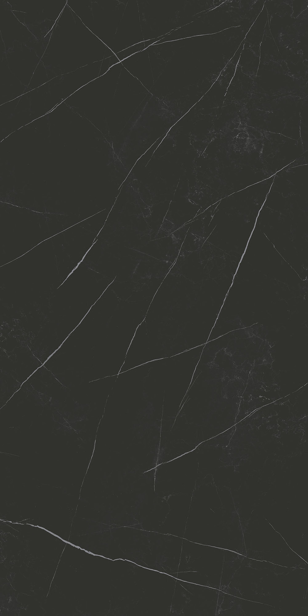 Pietra Nero Glossy Kalesinterflex Porcelain Slab 162x323