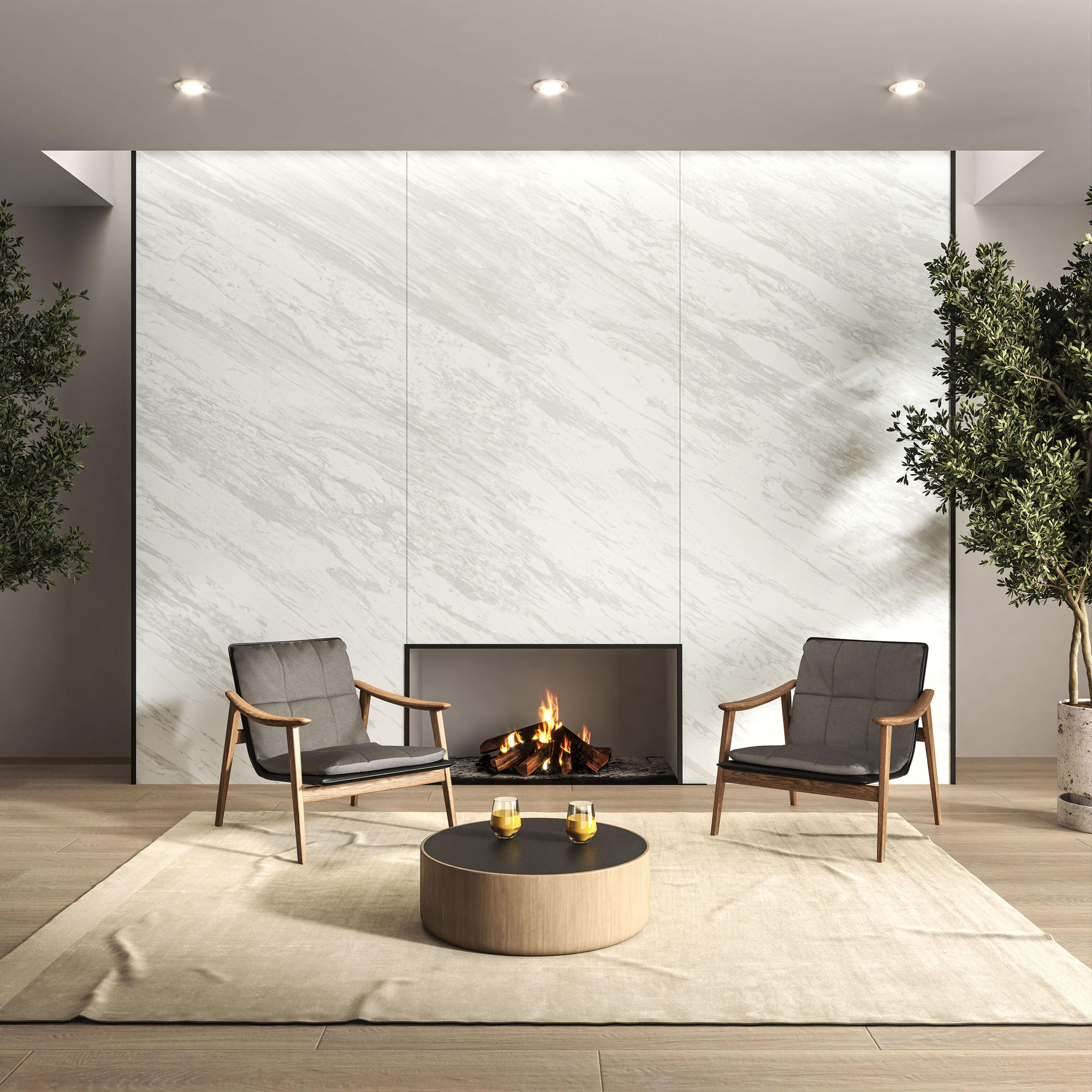 Palissandro Mat Porselen Karo 120x280