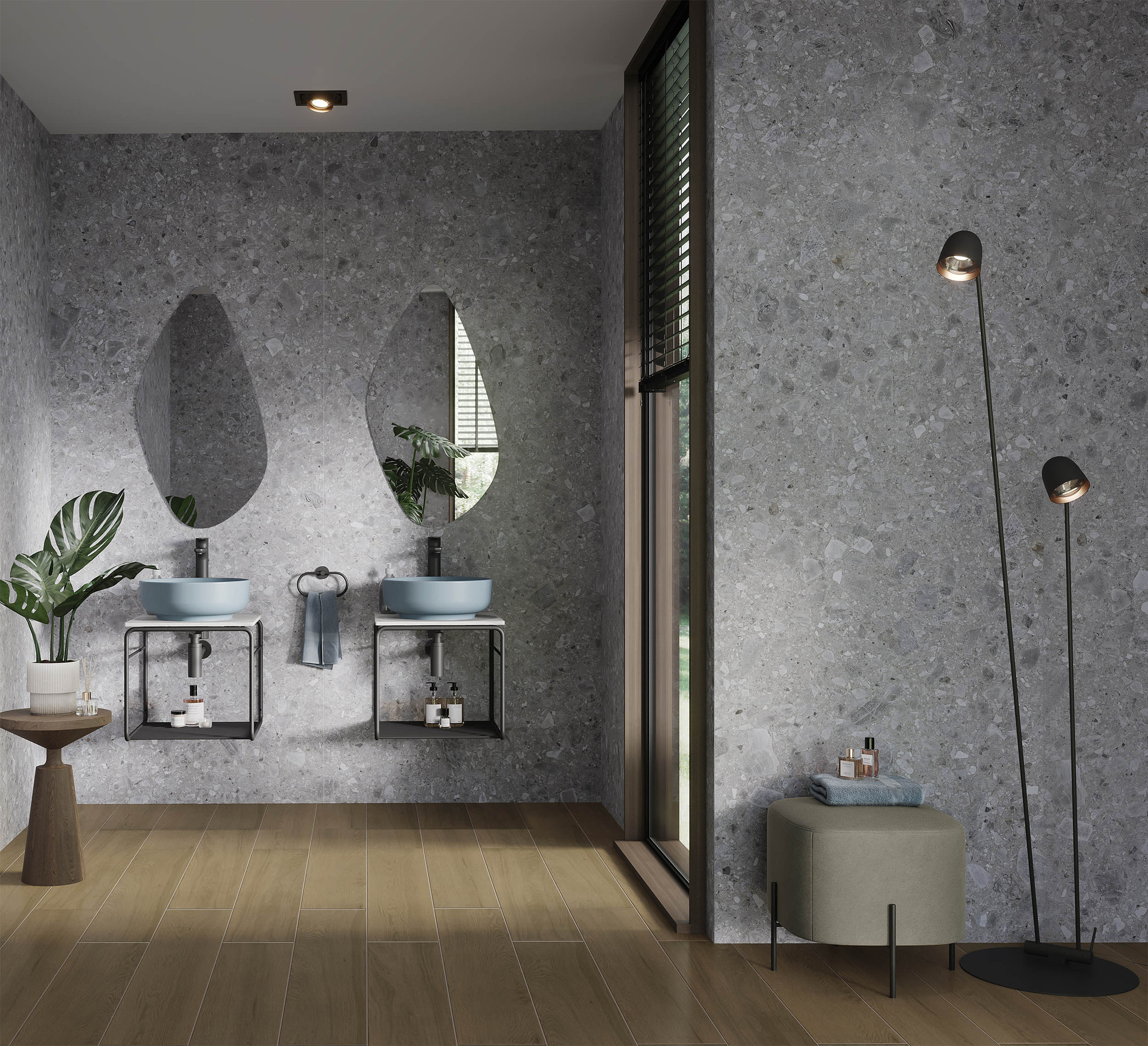 Stoneland Pietra Di Gre Mat Kemik Porselen Karo 120x280
