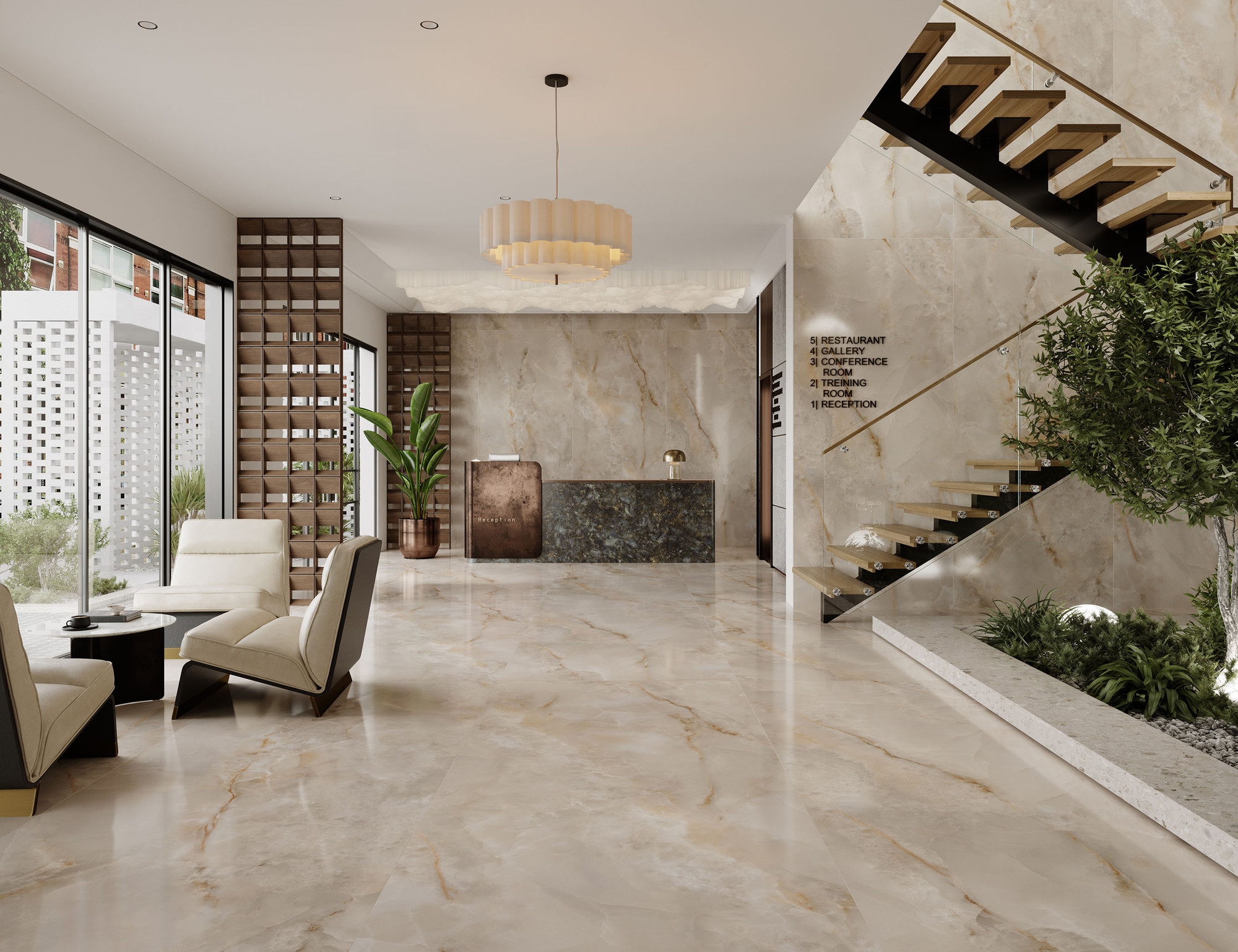 Calacatta Unique Limelight Parlak Porselen Karo 120x280