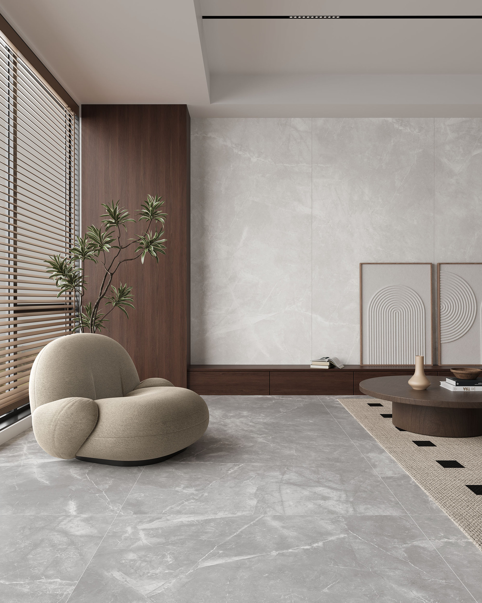 Amani Matte Krem Porcelain Tile 120x280
