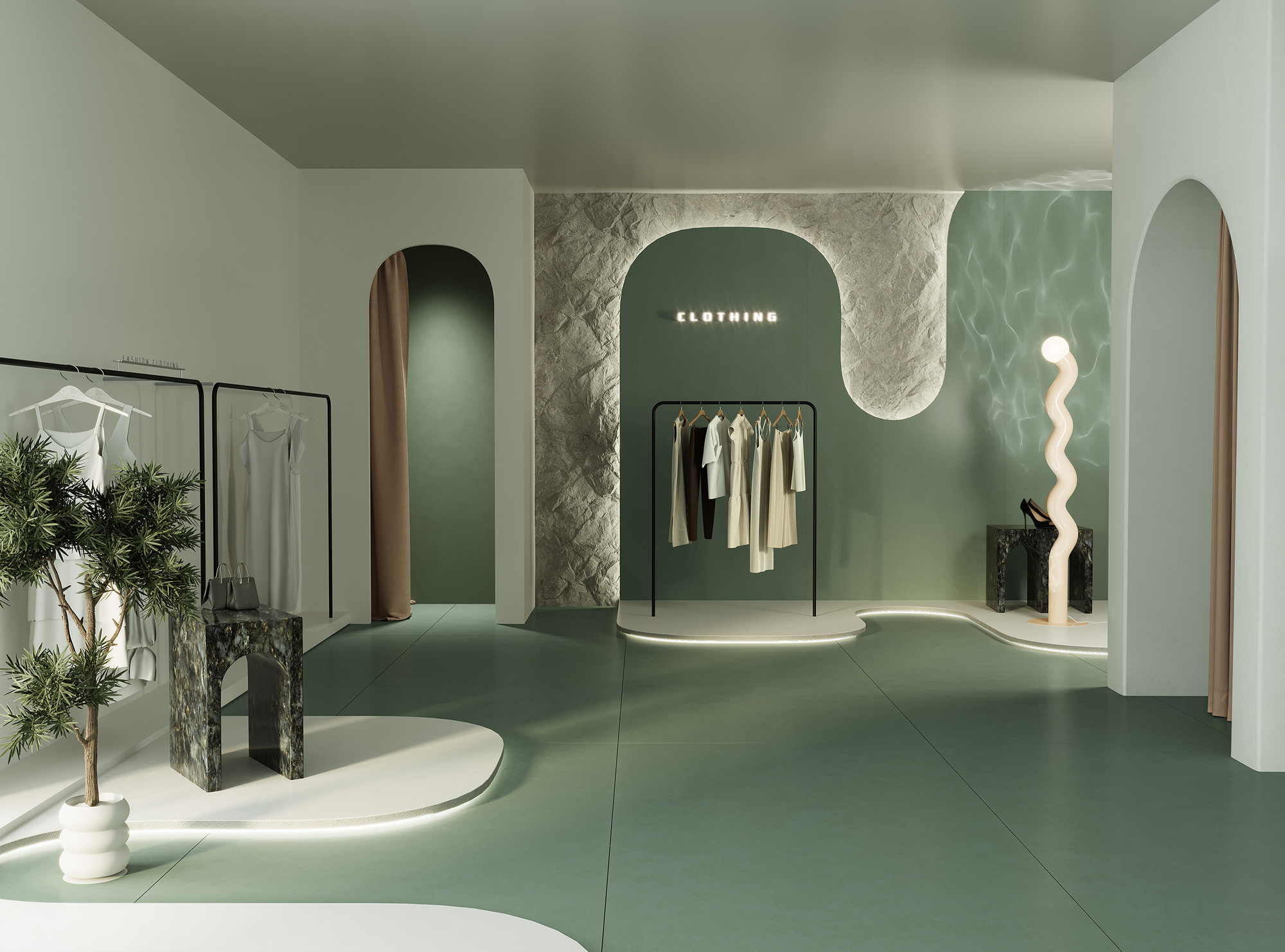 Intonco Matte Fern Green Porcelain Tile 120X280