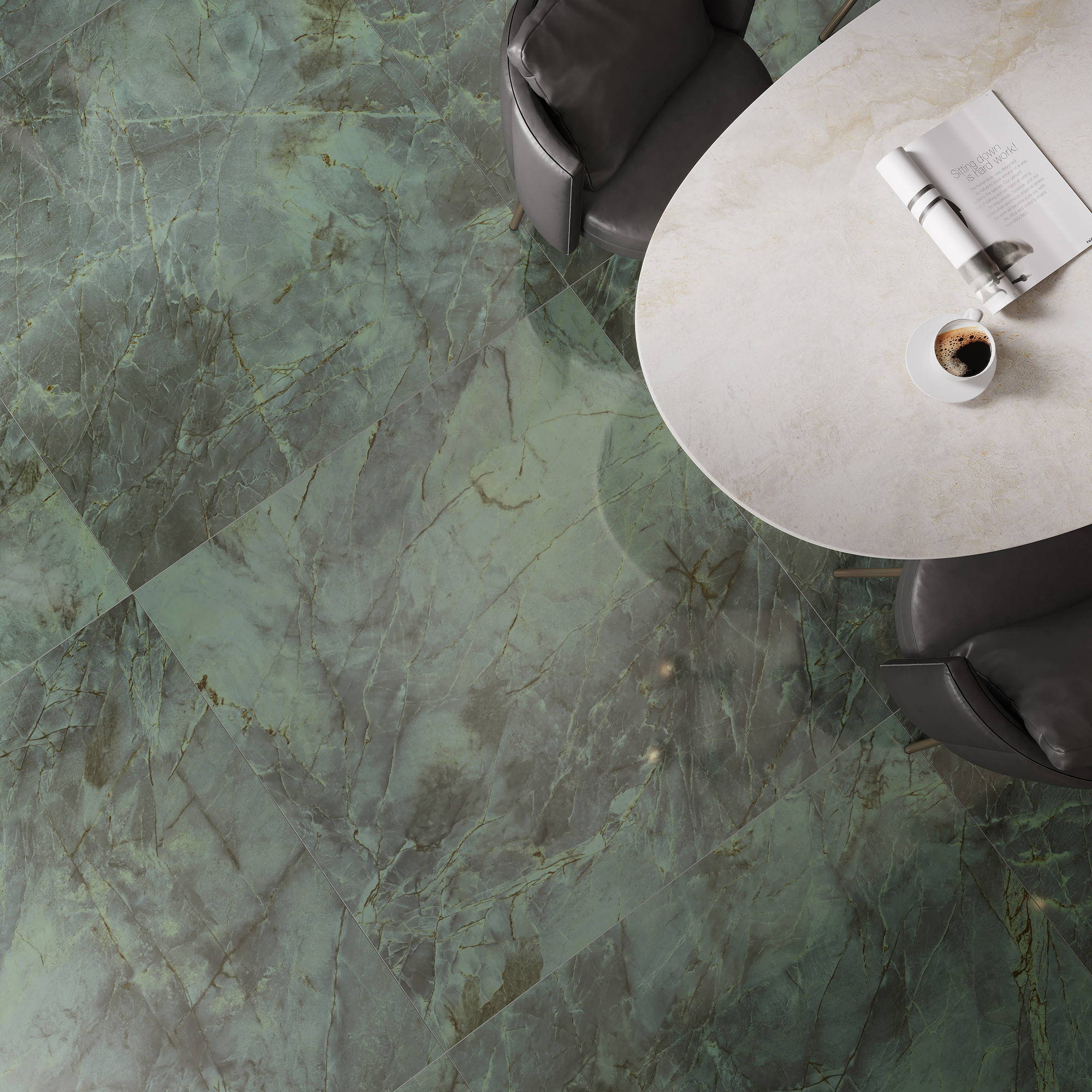 Quarzite Jadore Polished Porcelain Tile 120x120