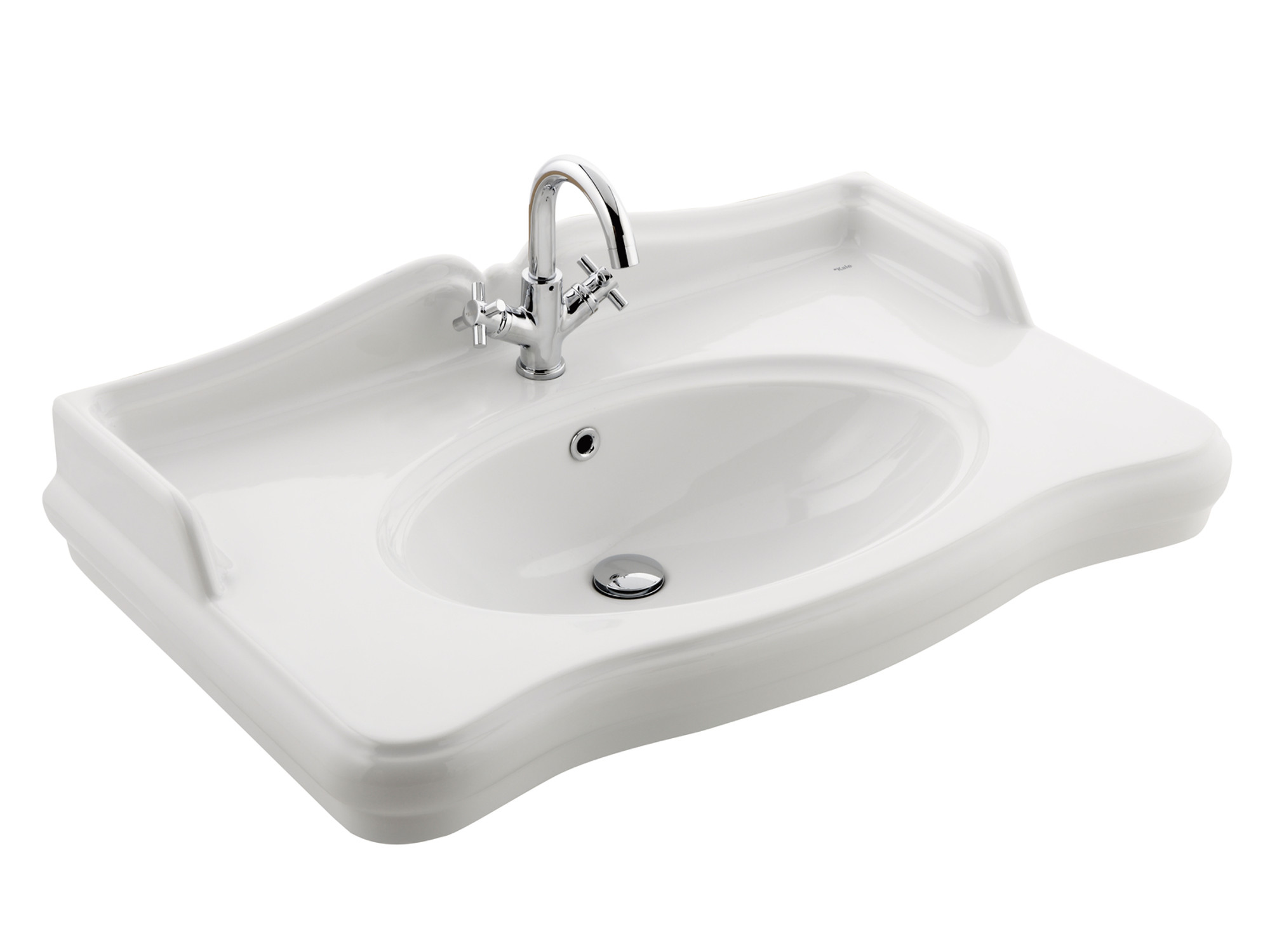Victorian Shelf Washbasin 90x56 With 3 Tap Holes