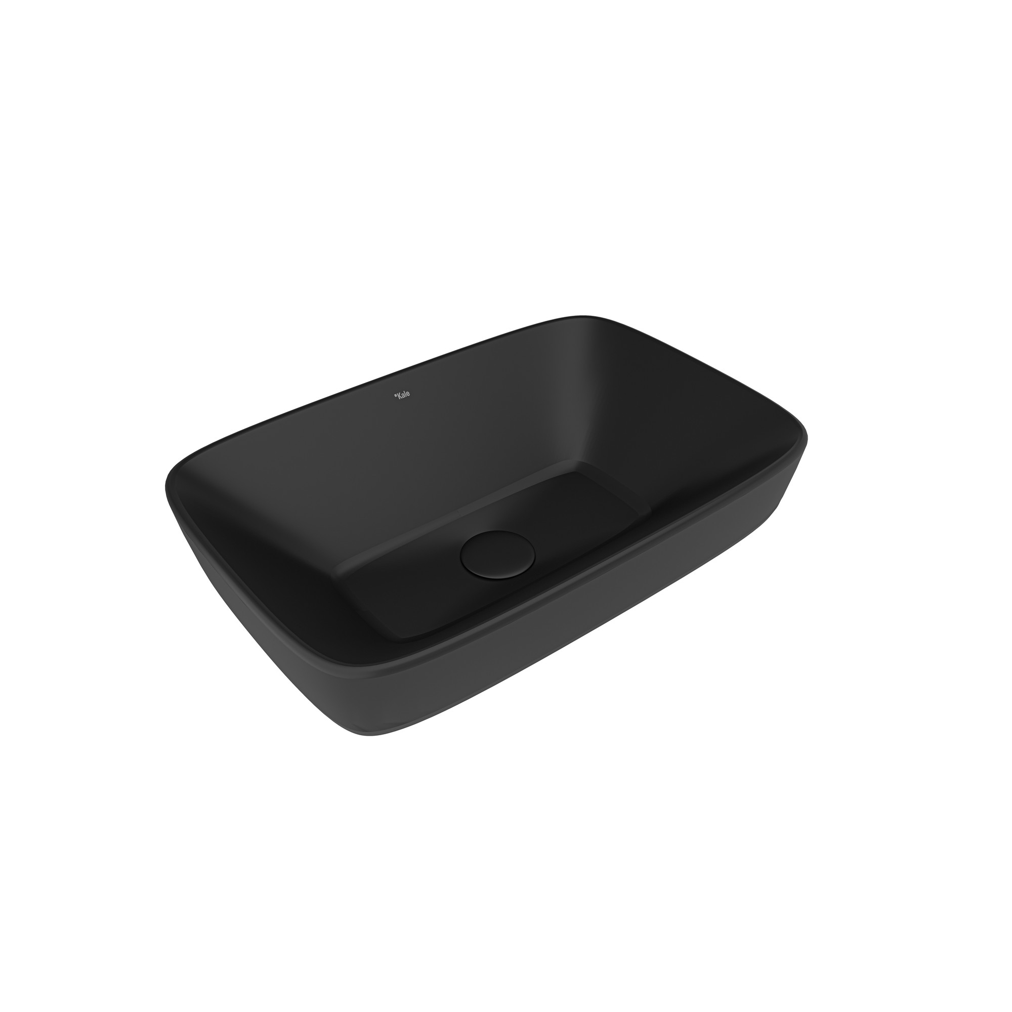 Dove 2.0 Rectangular Bowl Washbasin Matte Black 60x40 cm