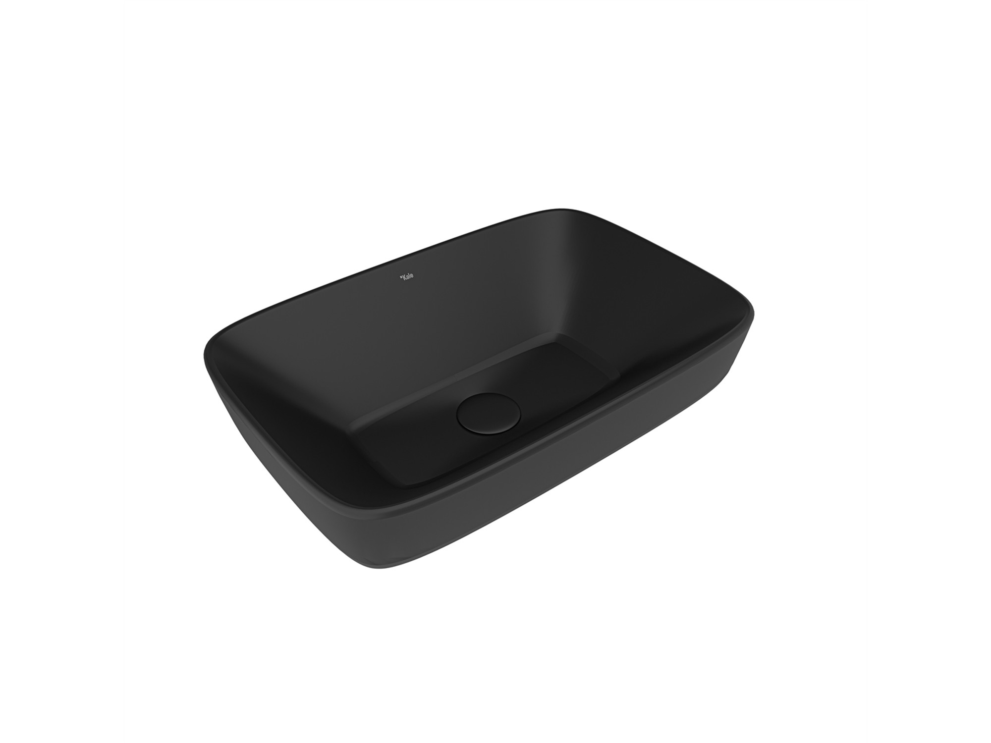 Dove 2.0 Rectangular Bowl Washbasin Matte Black 60x40 cm