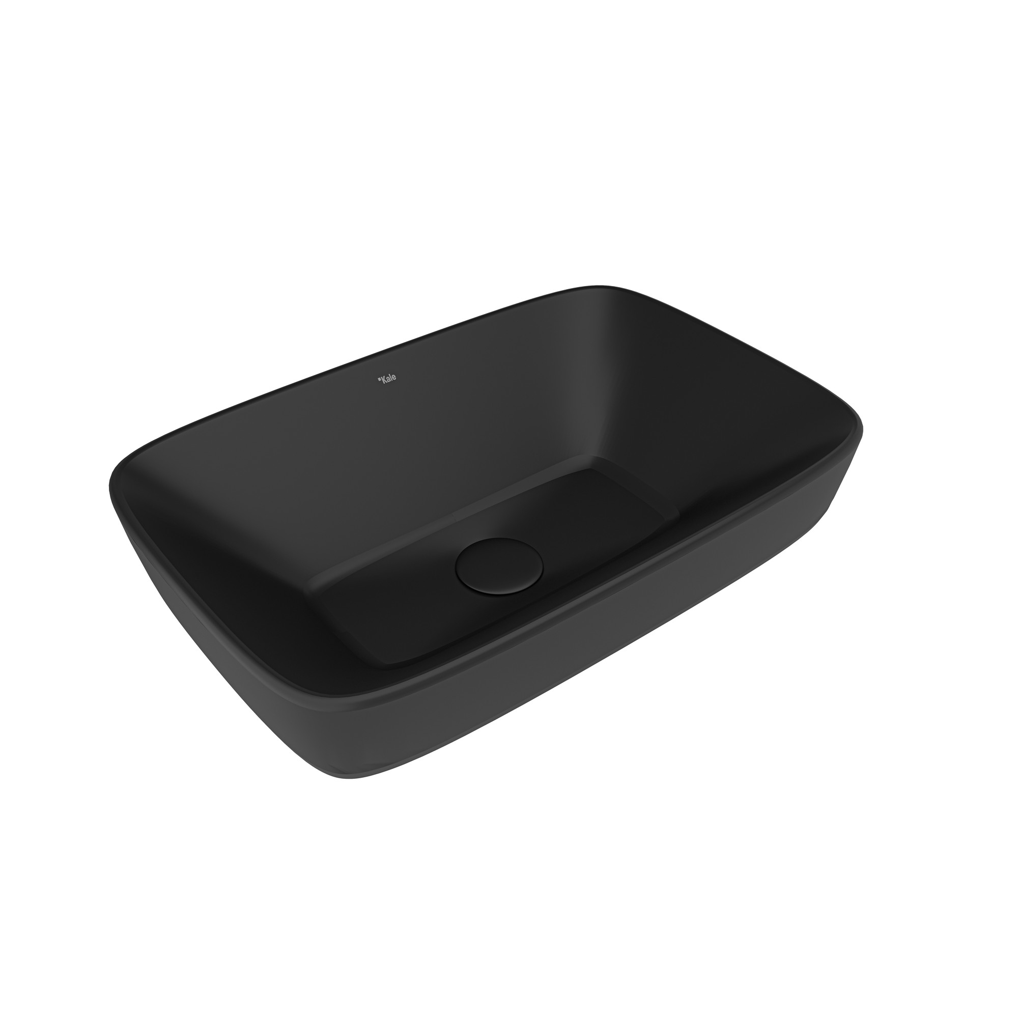 Dove 2.0 Rectangular Bowl Washbasin Matte Black 60x40 cm