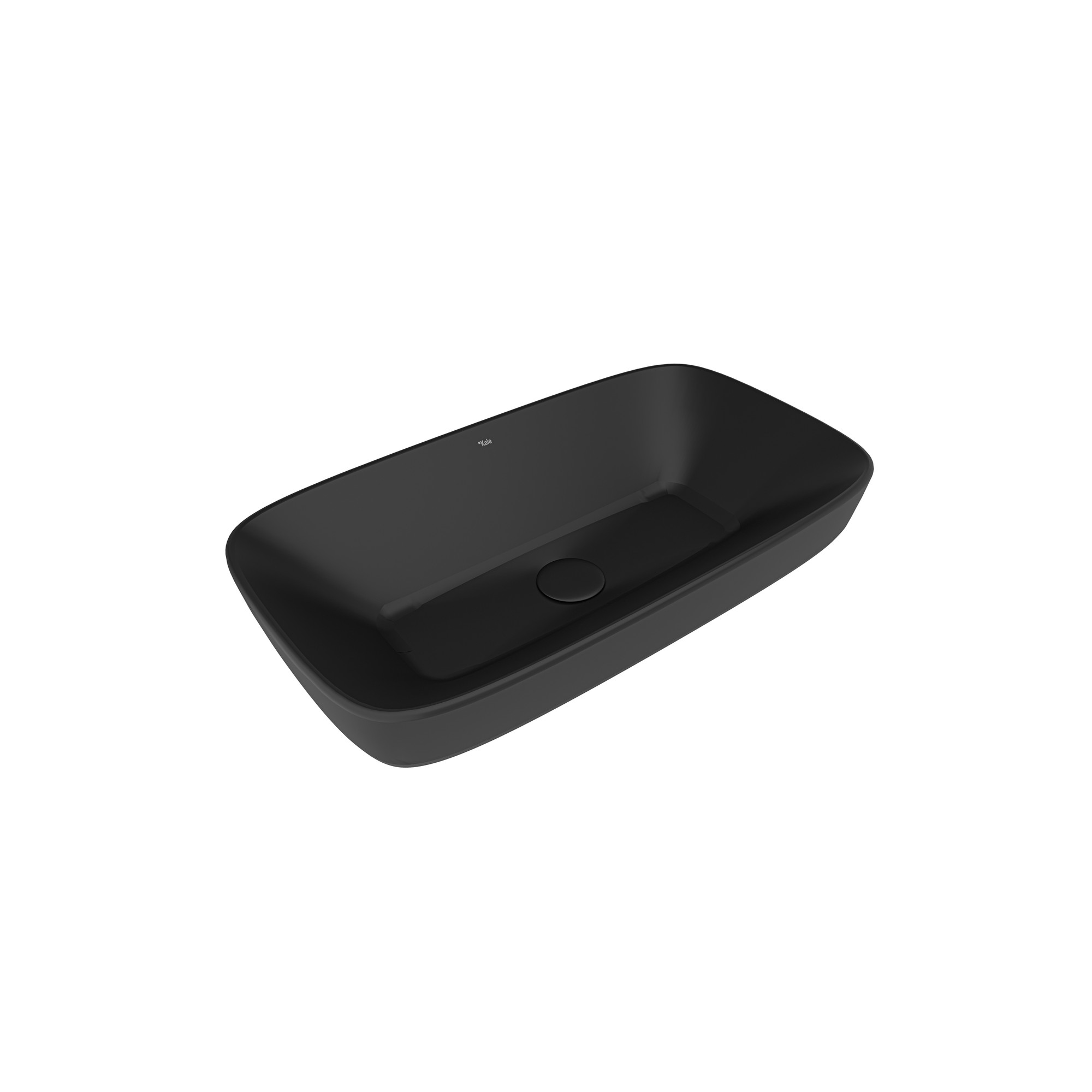 Dove 2.0 Rectangular Bowl Washbasin Matte Black 70x40 cm