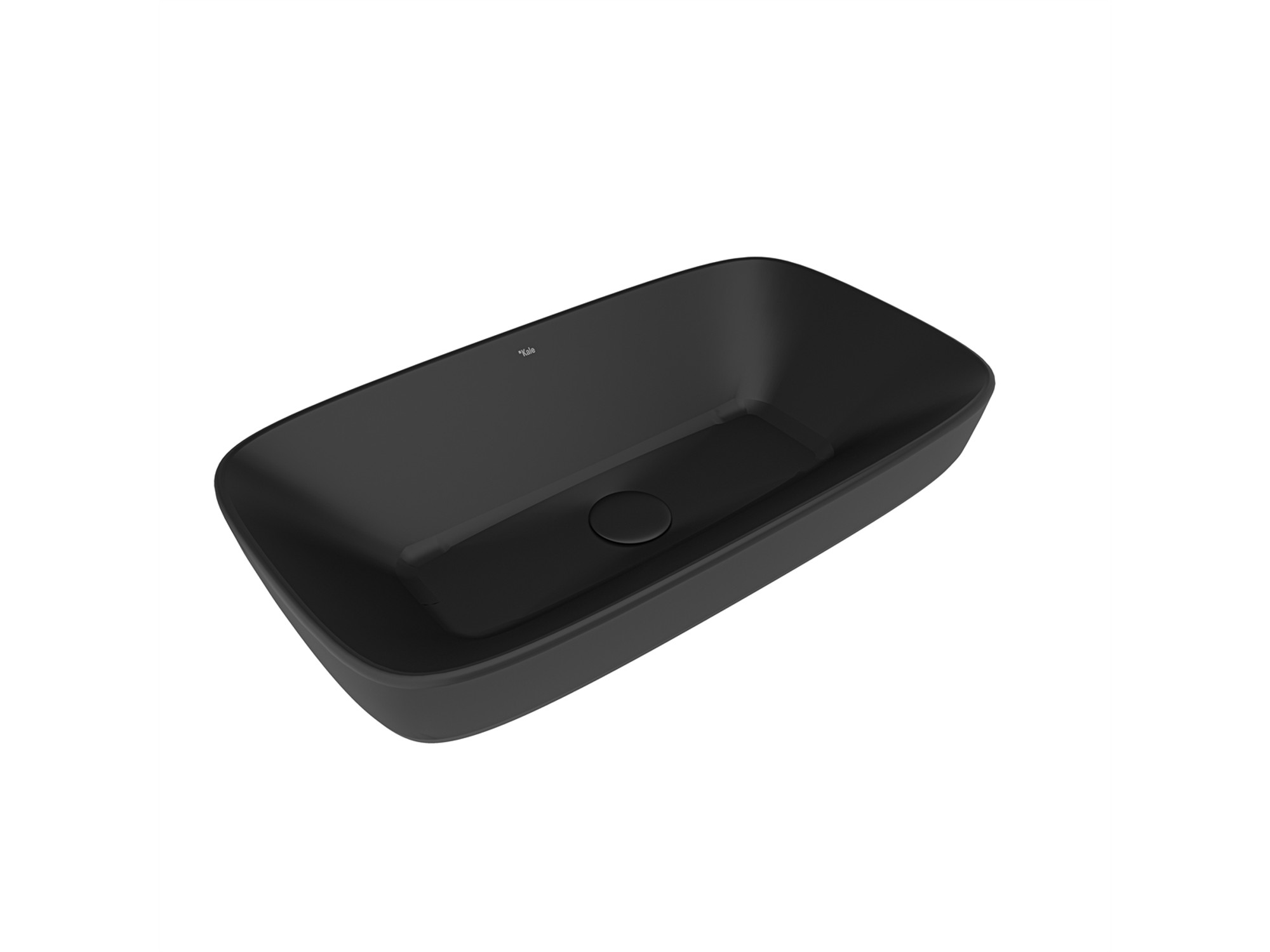 Dove 2.0 Rectangular Bowl Washbasin Matte Black 70x40 cm