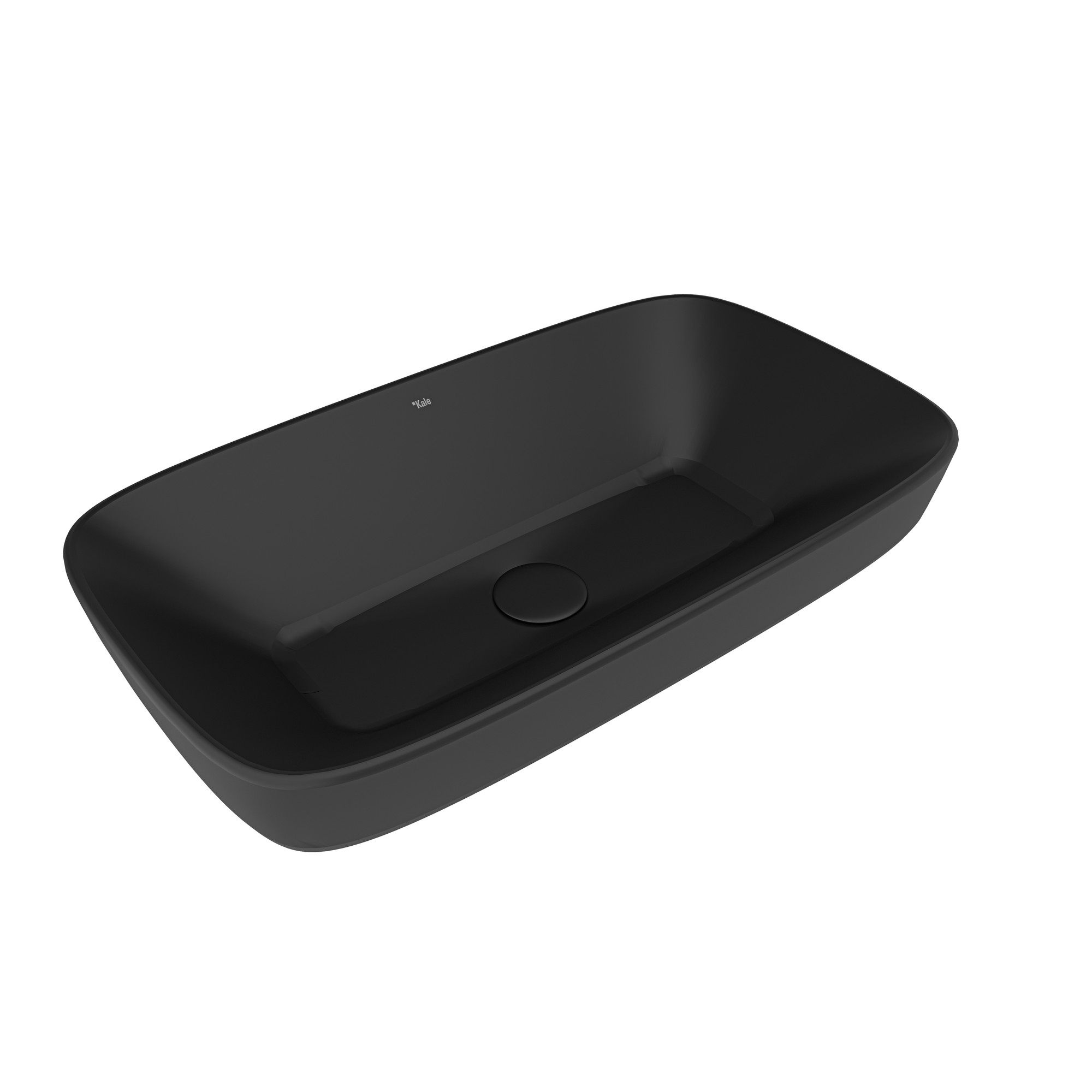 Dove 2.0 Rectangular Bowl Washbasin Matte Black 70x40 cm