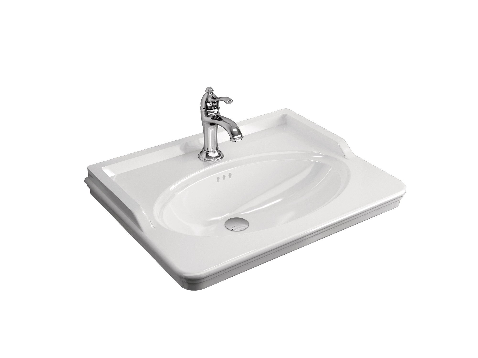 Artdeco Etajerli Lavabo 65X50cm