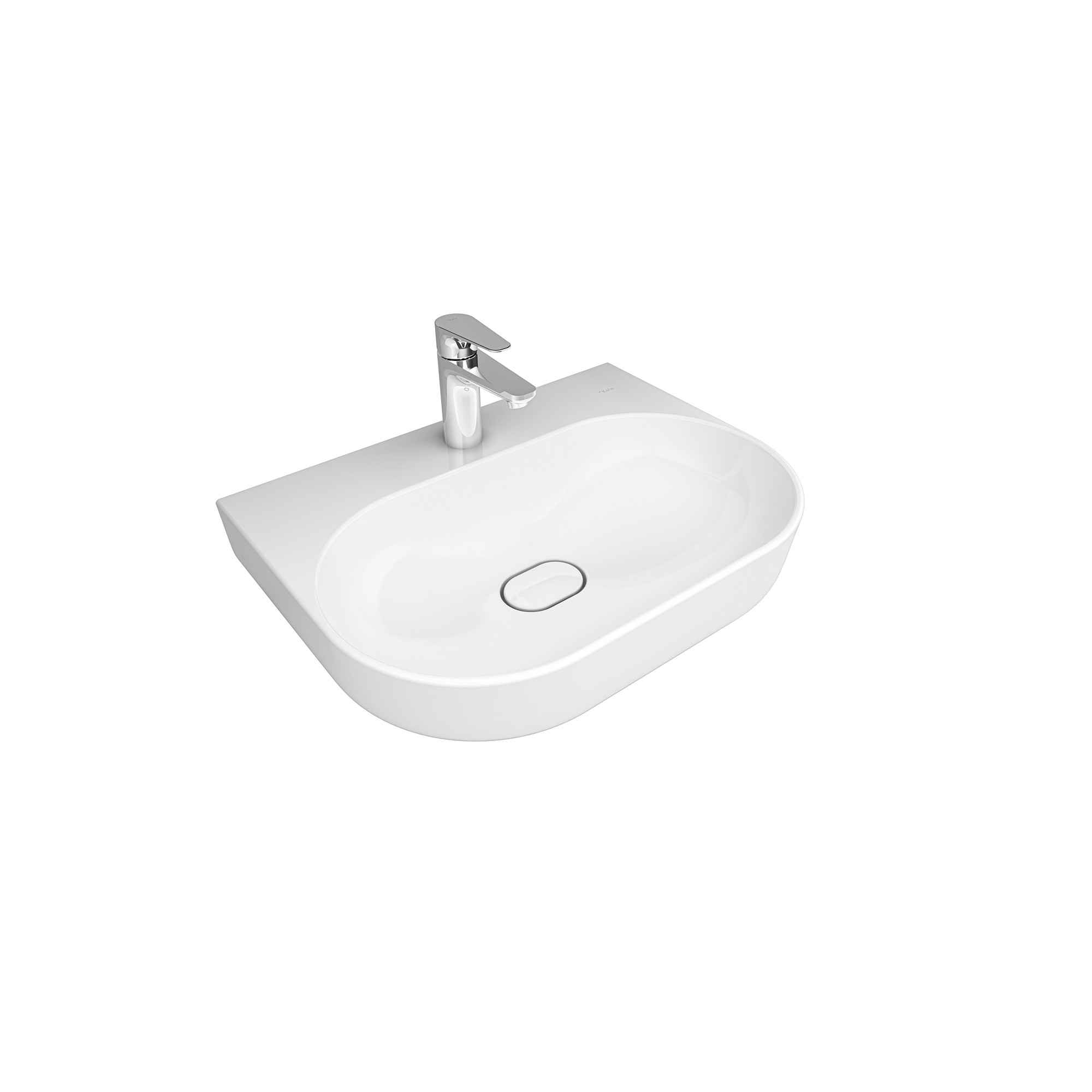 Zero 2.0 Oval Washbasin White 60X45 cm
