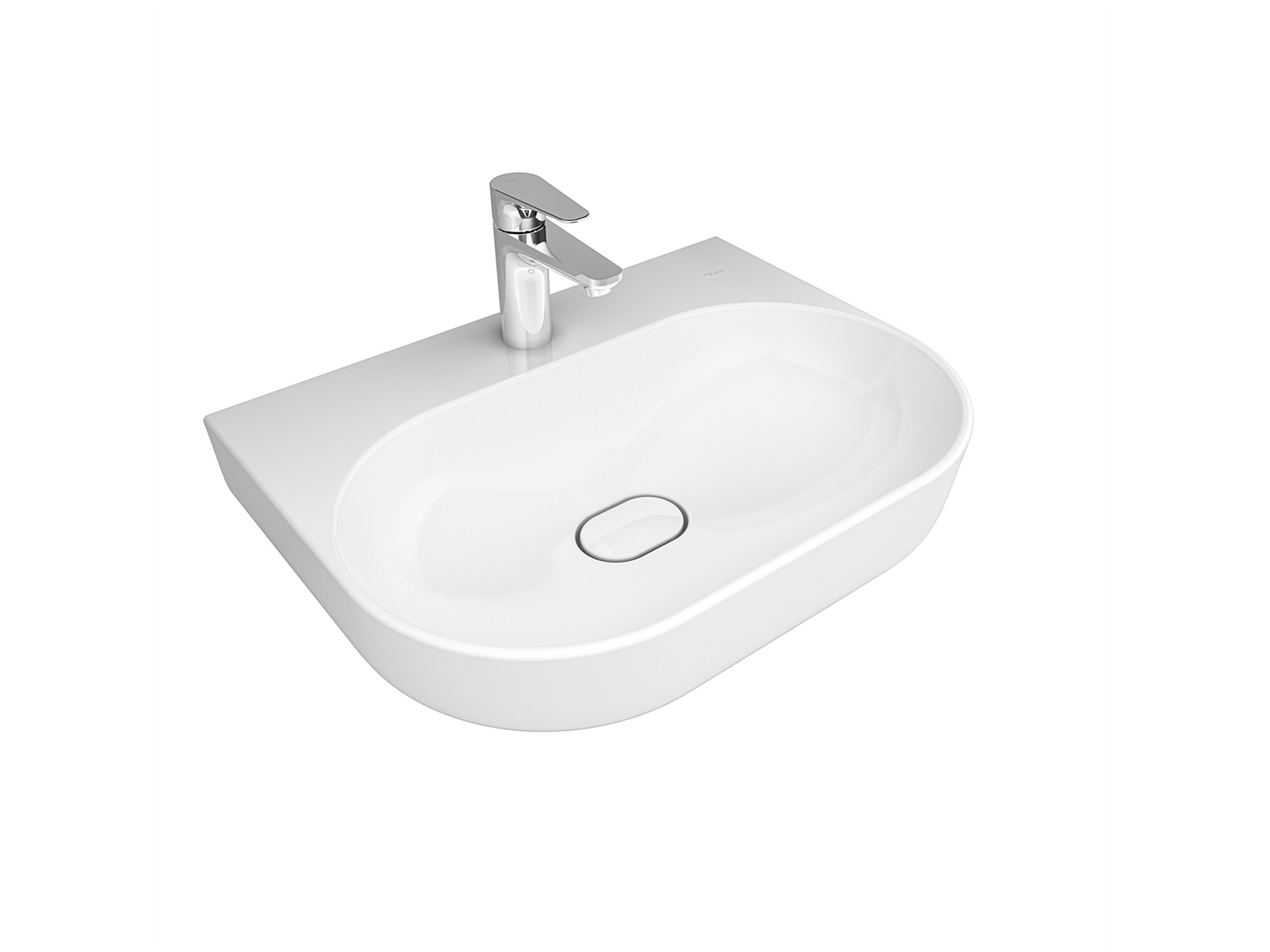 Zero 2.0 Oval Washbasin White 60X45 cm
