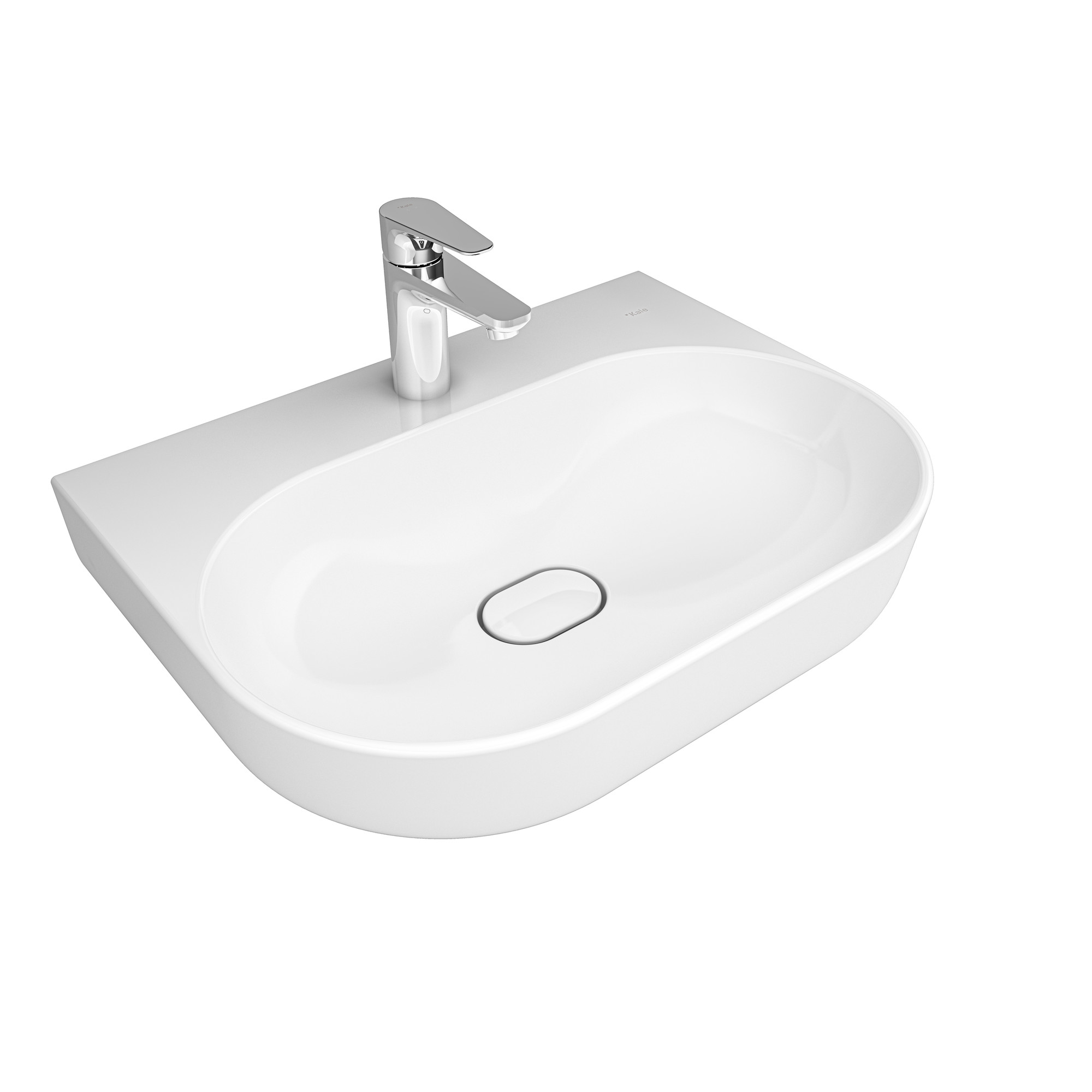 Zero 2.0 Oval Washbasin White 60X45 cm