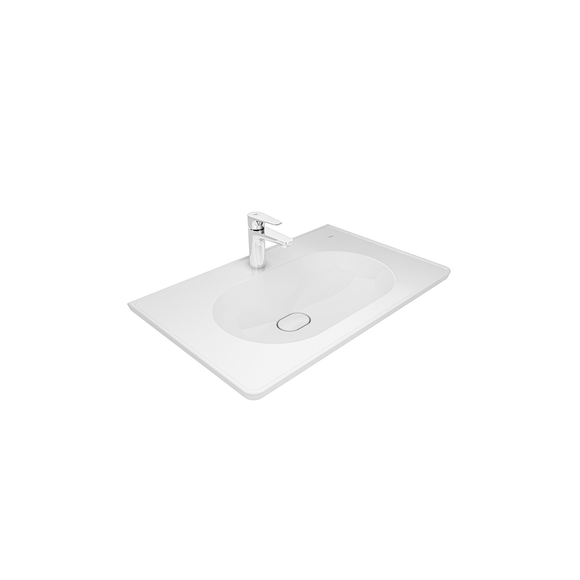 Zero 2.0 Etajerli Lavabo Beyaz 80X50 cm