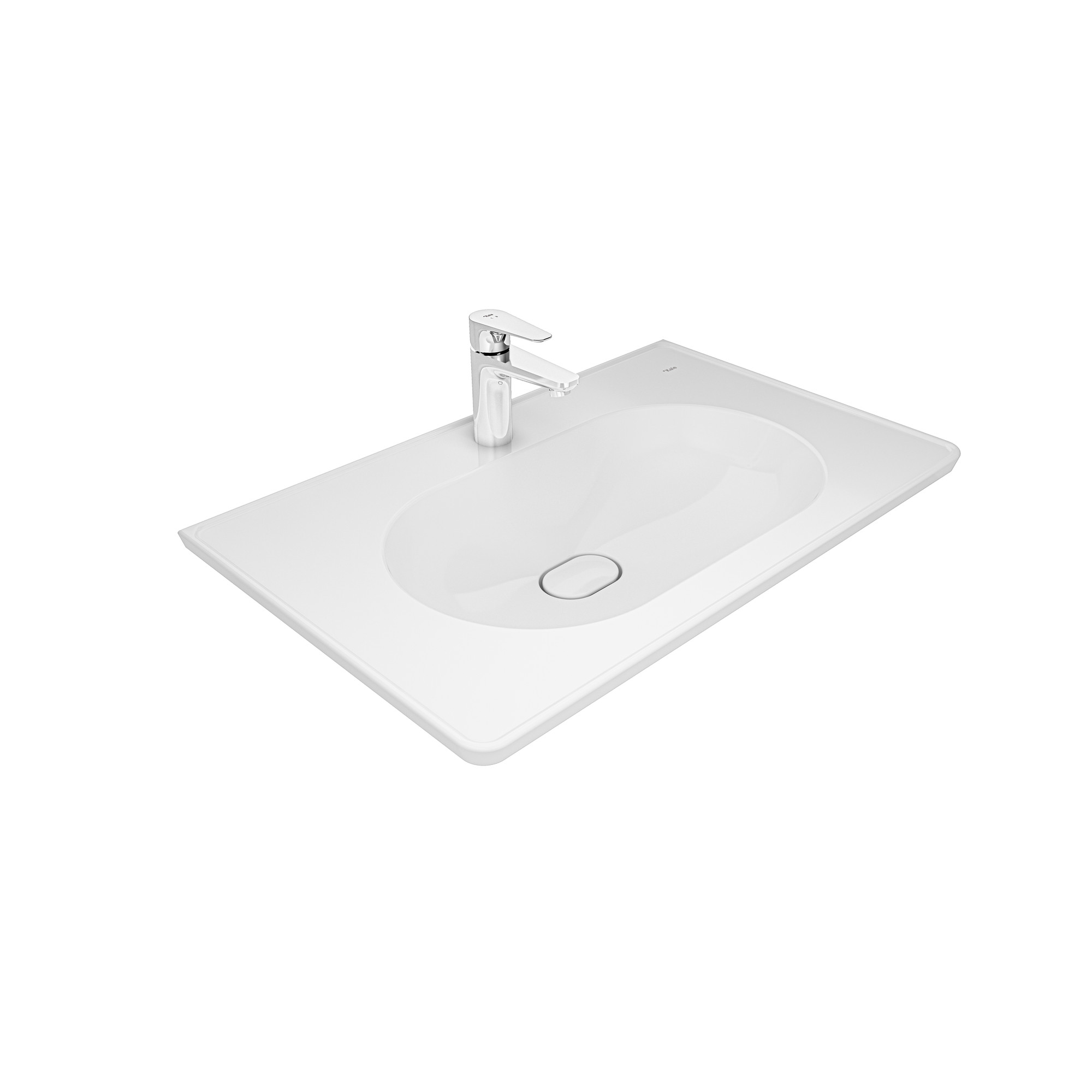 Zero 2.0 Etajerli Lavabo Beyaz 80X50 cm