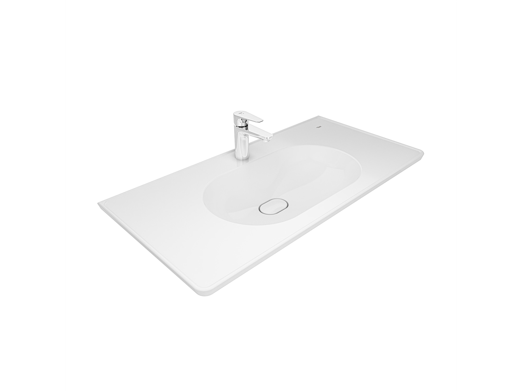 Zero 2.0 Shelf Washbasin White 100X50 cm