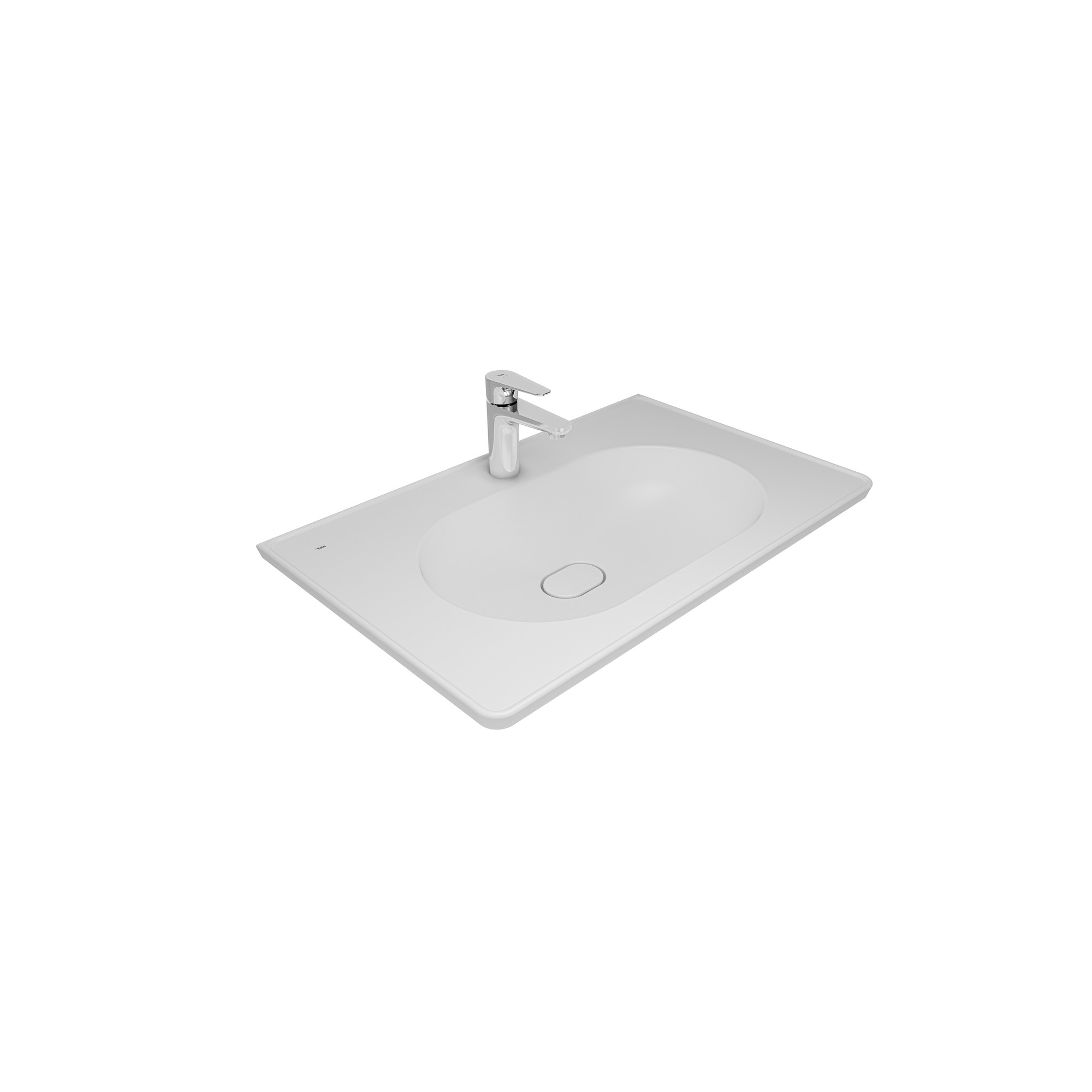 Zero 2.0 Etajerli Lavabo Mat Beyaz 80X50 cm