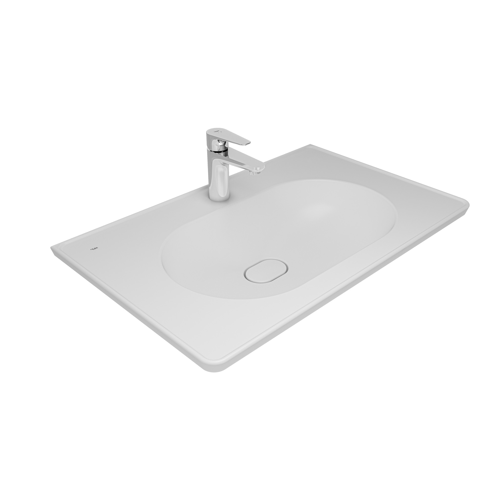 Zero 2.0 Etajerli Lavabo Mat Beyaz 80X50 cm