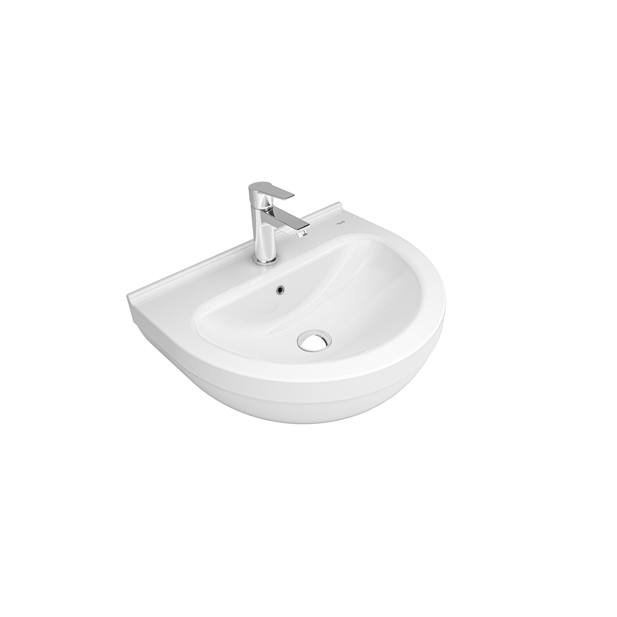 İdea 2.0 Round Washbasin 55x45 cm
