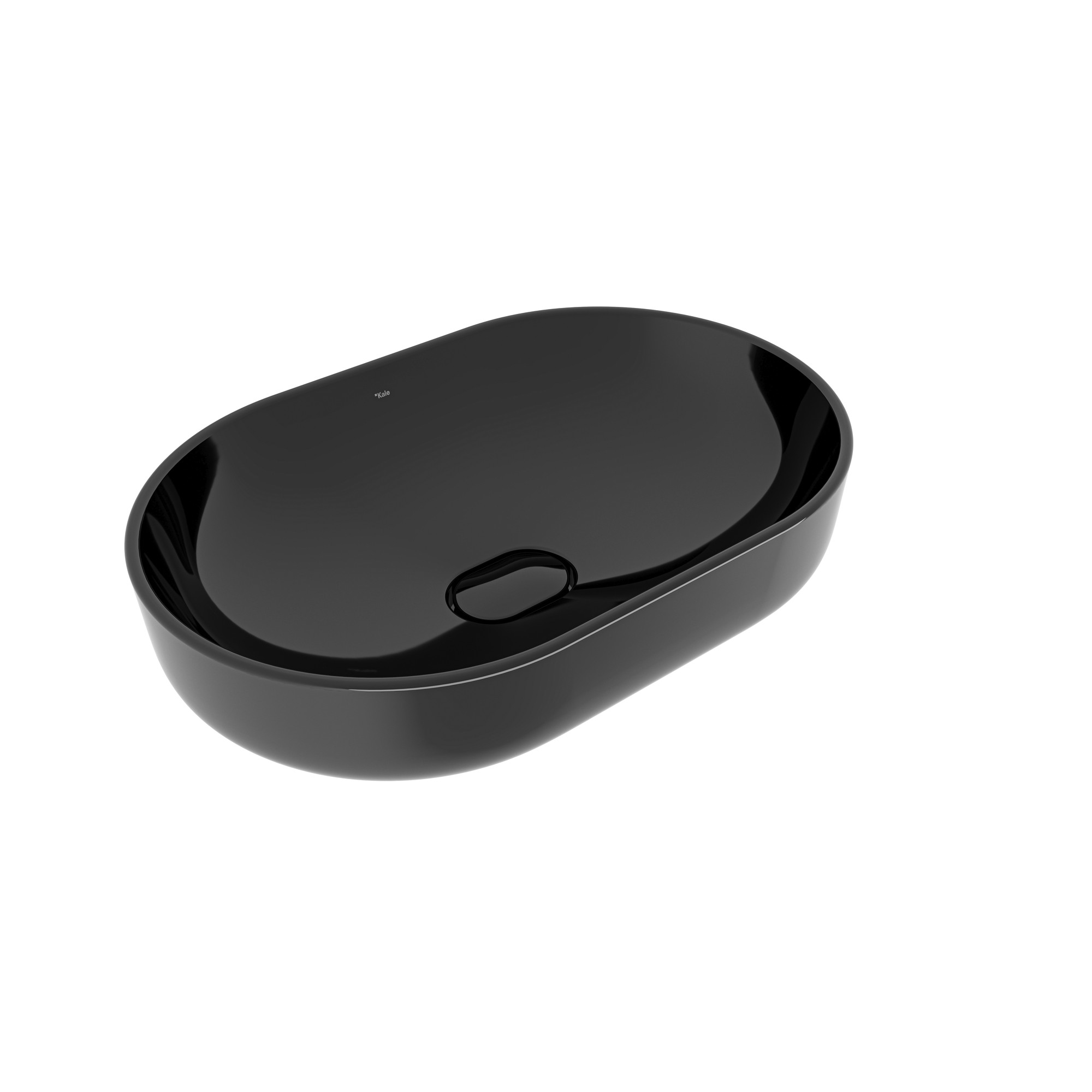 Zero 2.0 Oval Çanak Lavabo Siyah 60X40 cm