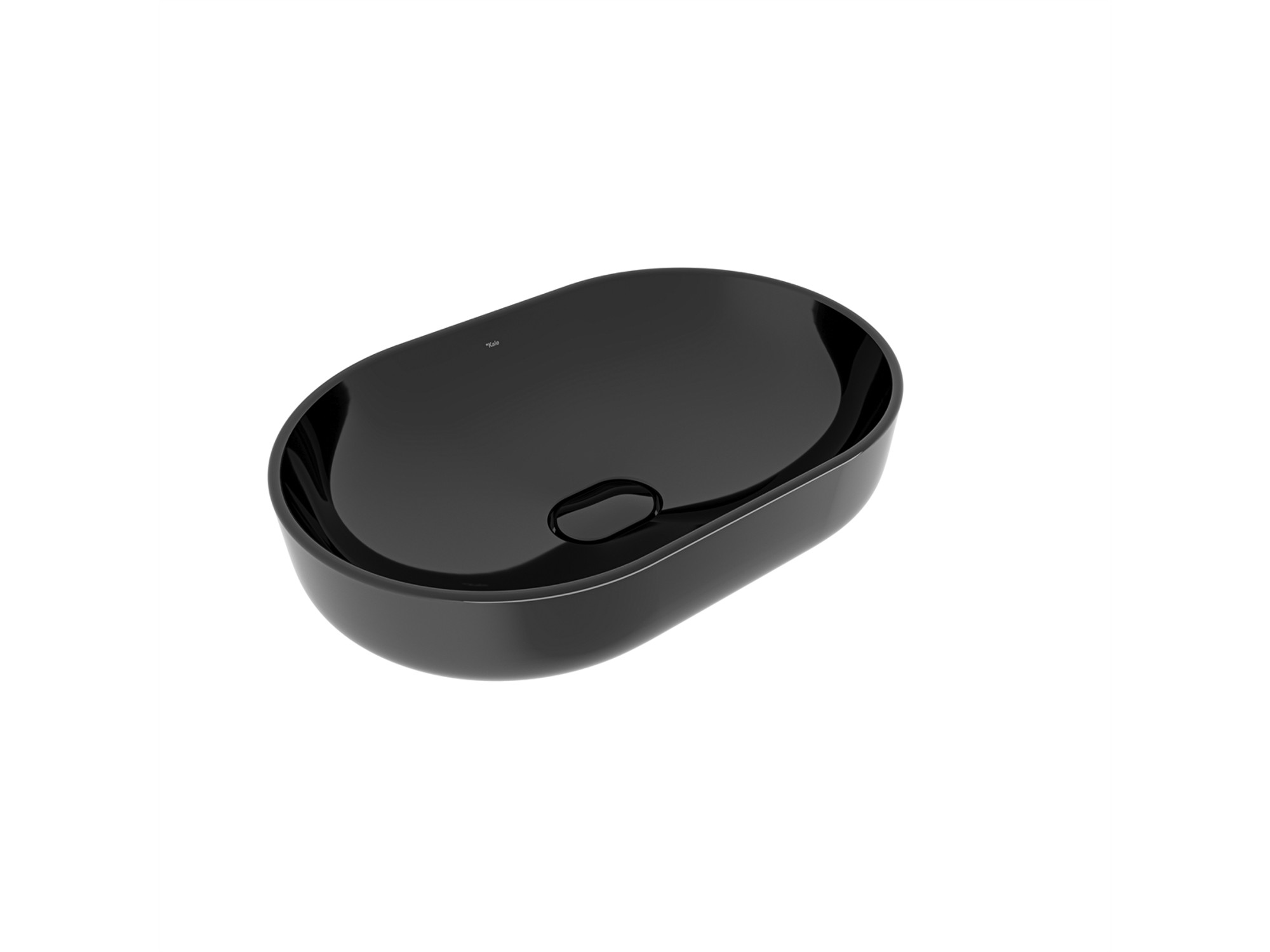 Zero 2.0 Oval Çanak Lavabo Siyah 60X40 cm