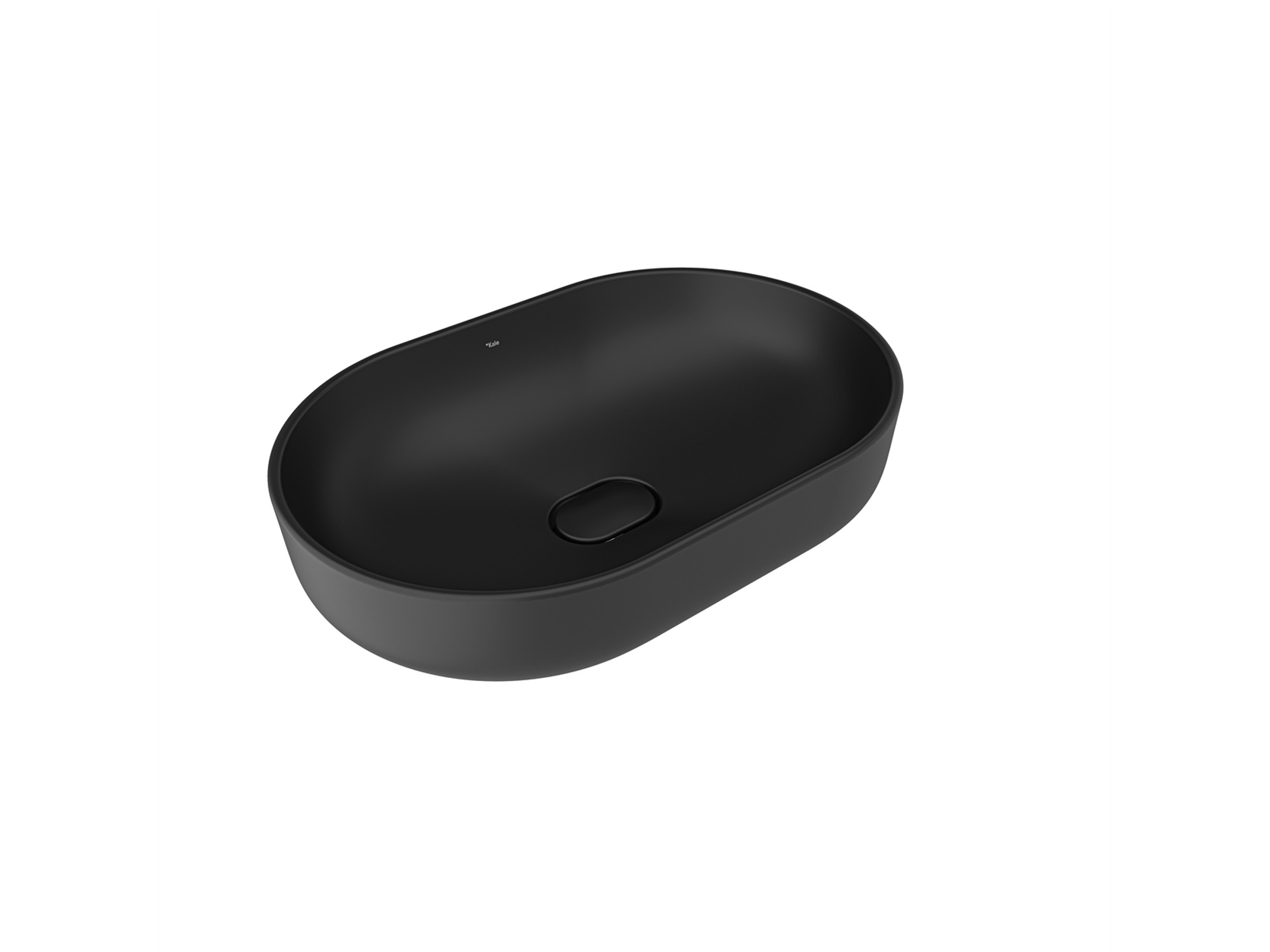 Zero 2.0 Oval Çanak Lavabo Mat Siyah 60X40 cm